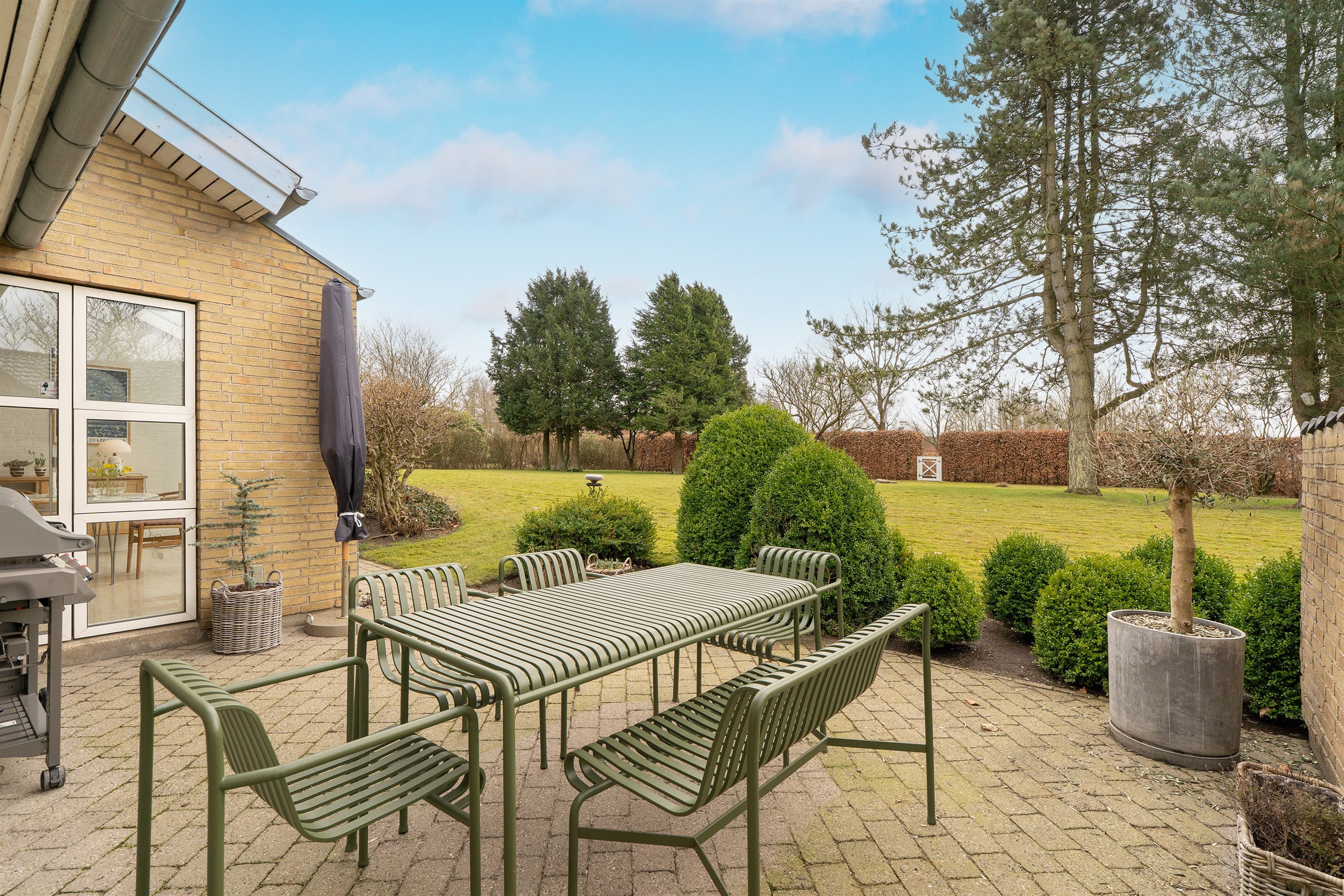 Fremhævet terrasse billede i fuldskærmstilstand. Billede af Flintemarken 40, 7190 Billund