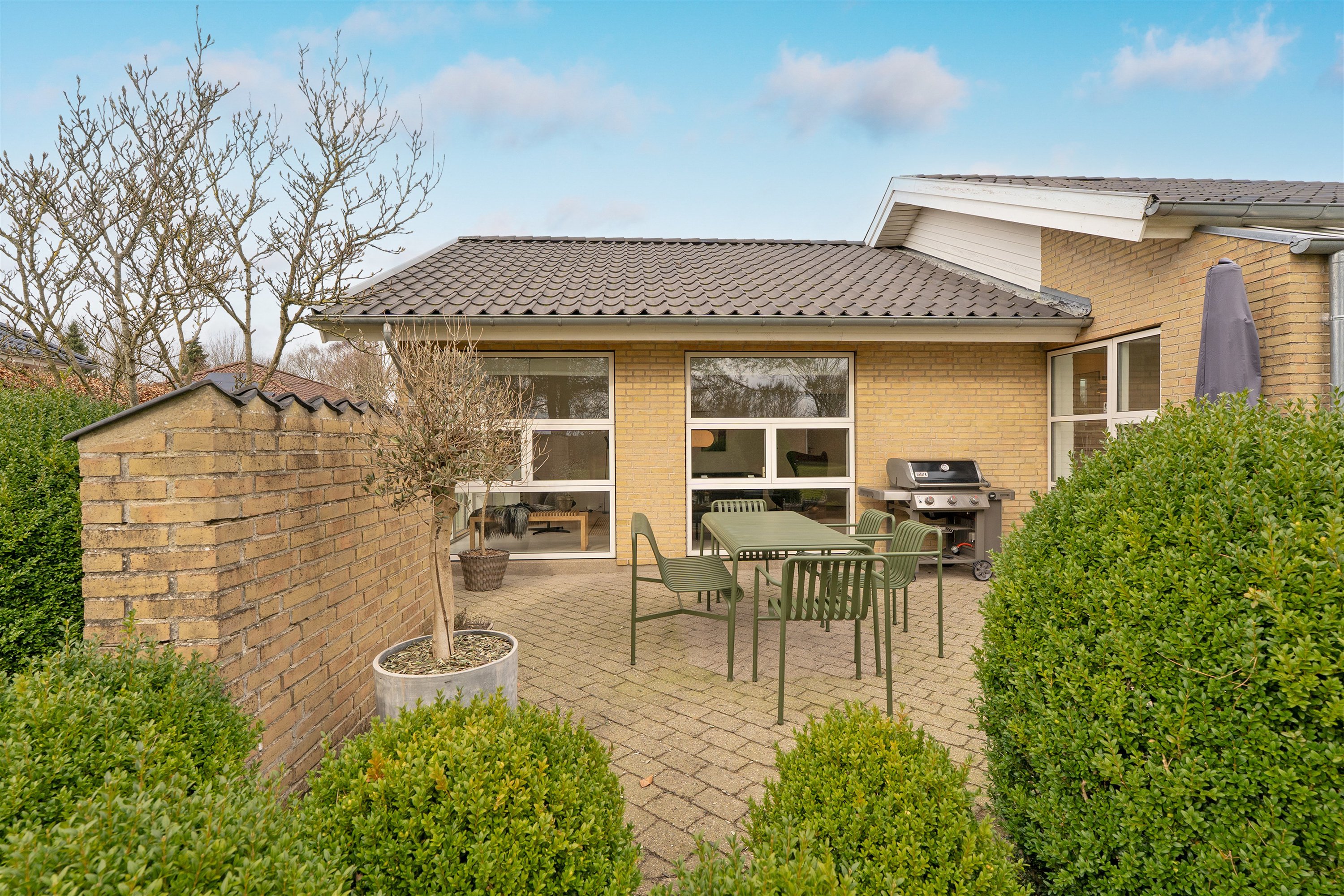 Fremhævet terrasse billede i fuldskærmstilstand. Billede af Flintemarken 40, 7190 Billund