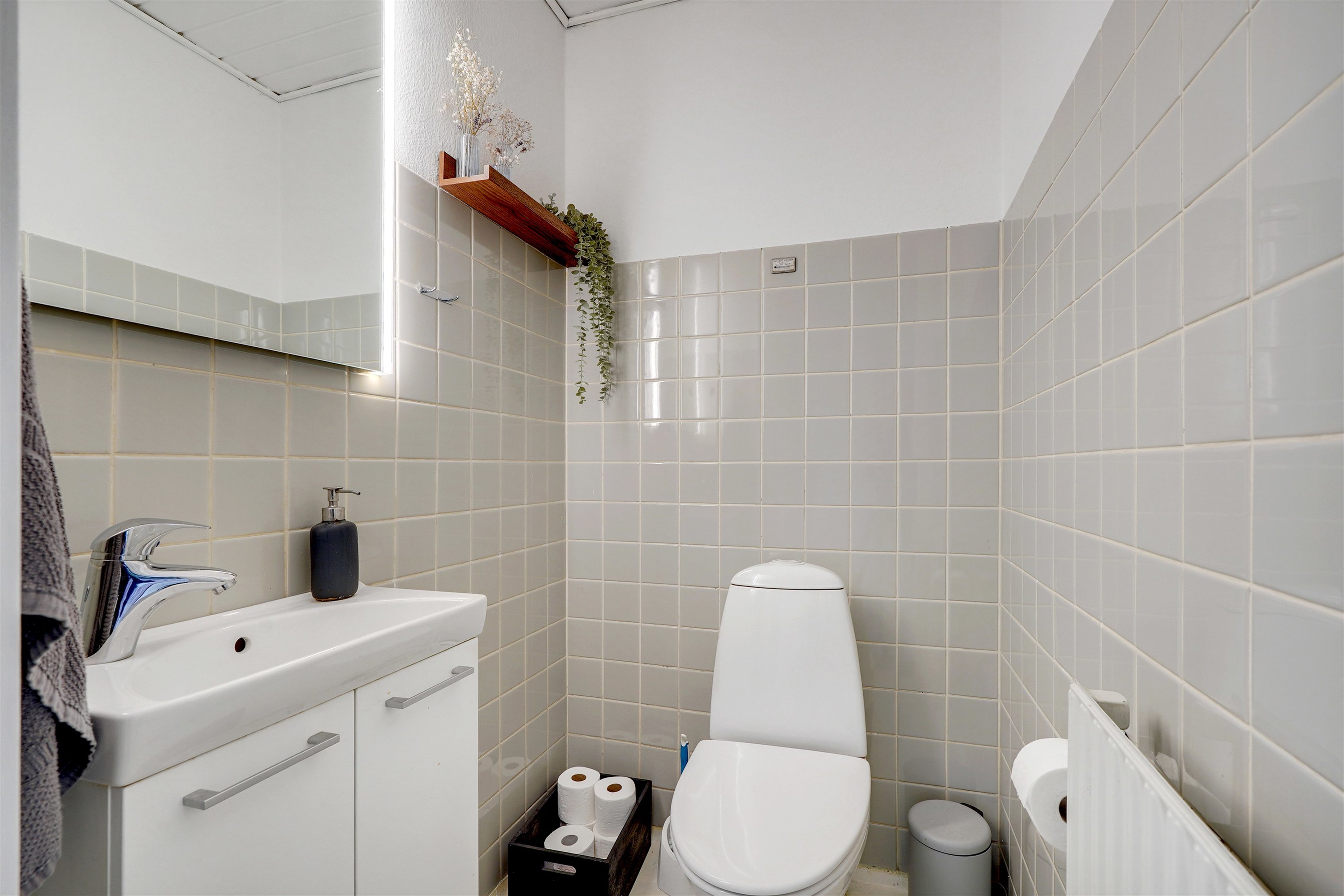 Fremhævet toilet billede i fuldskærmstilstand. Billede af Fasanvej 16, 7184 Vandel