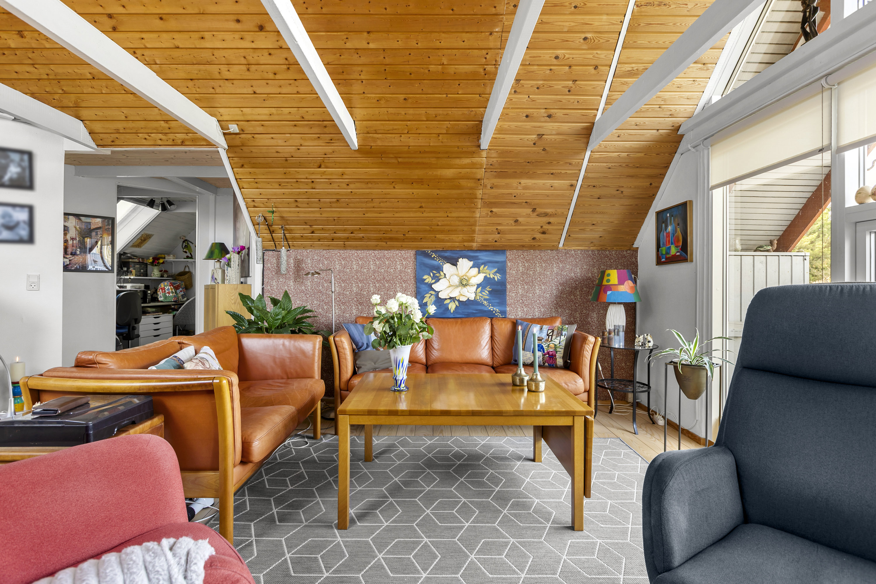 Fremhævet stue billede i fuldskærmstilstand. Billede af Elverhøjen 6, 4400 Kalundborg