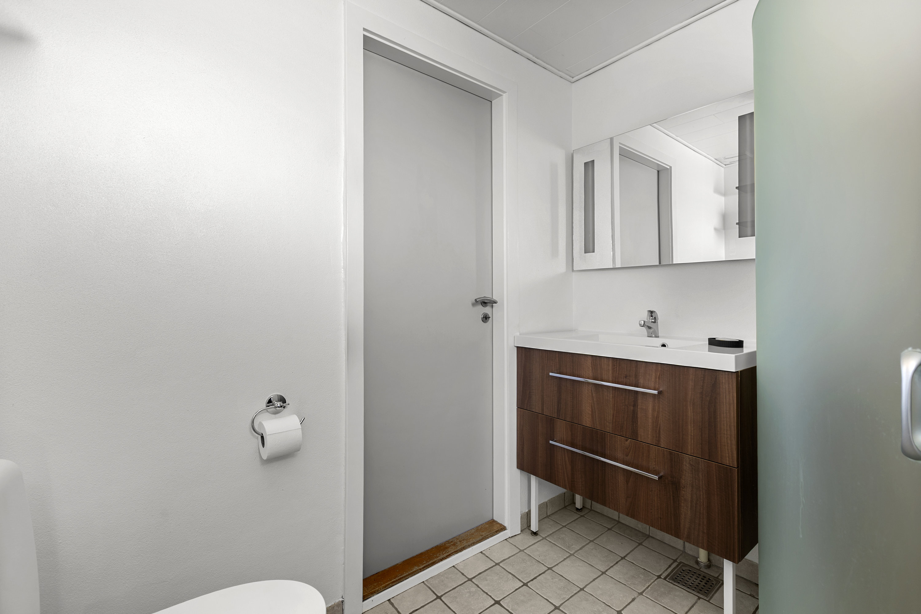 Fremhævet badeværelse billede i fuldskærmstilstand. Billede af Skolelodden 12, Viskinge, 4470 Svebølle