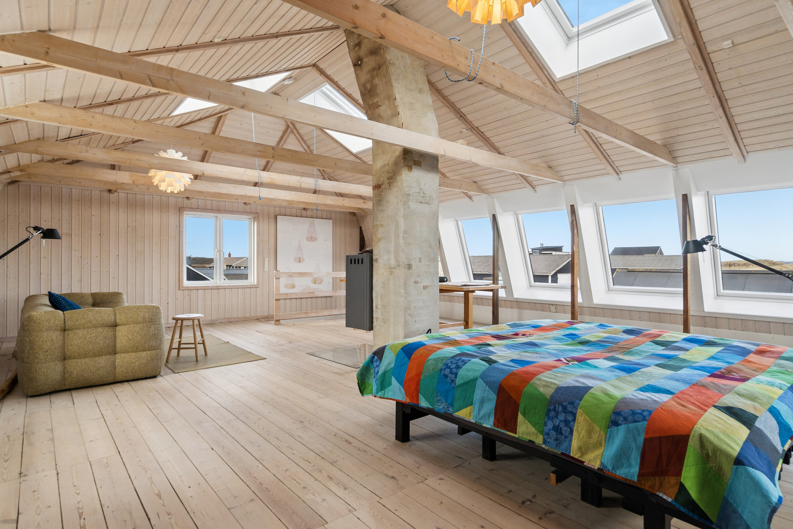 Fremhævet soveværelse billede i fuldskærmstilstand. Billede af Helmevej 4, Agger, 7770 Vestervig