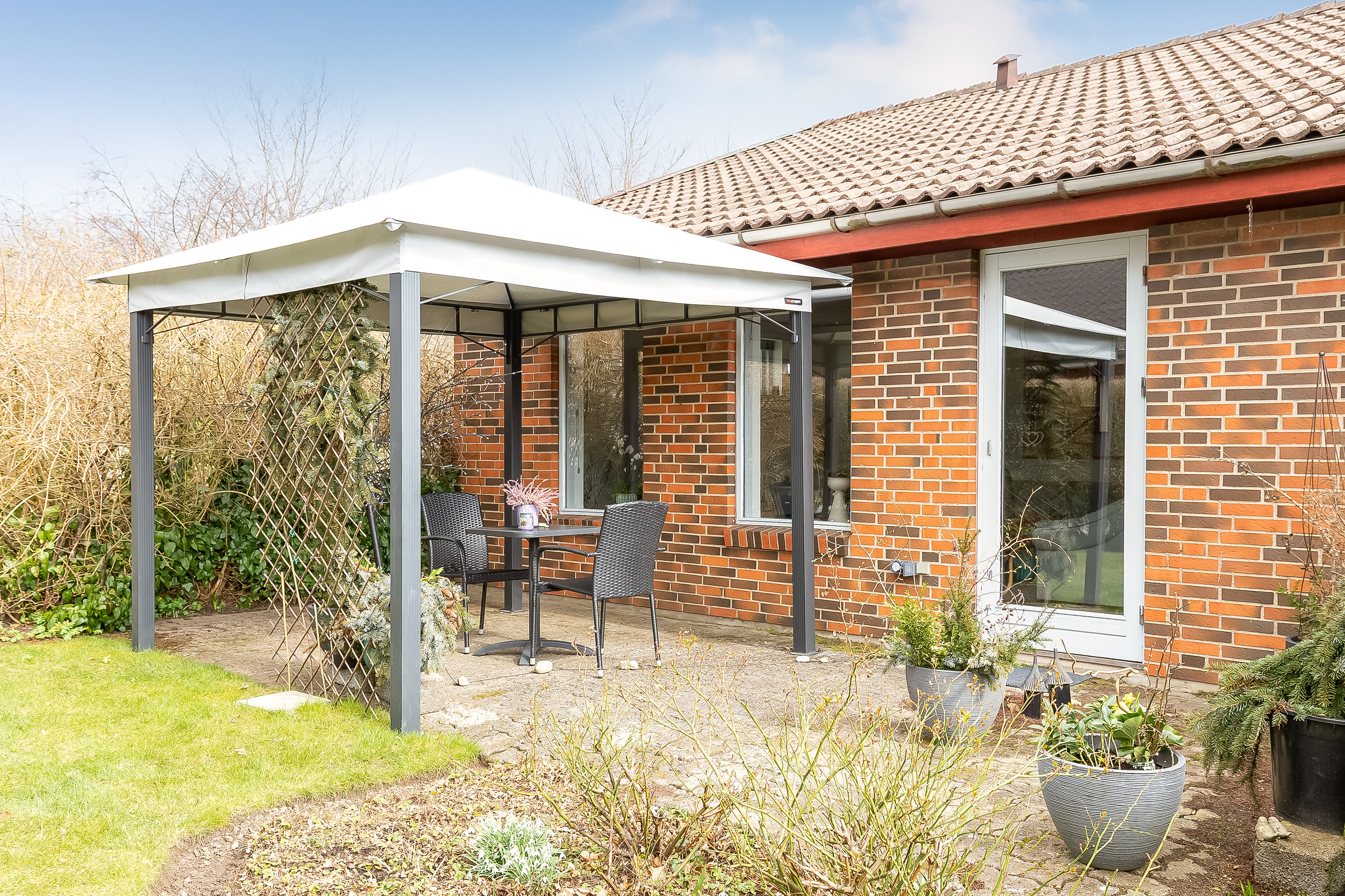 Fremhævet terrasse billede i fuldskærmstilstand. Billede af Mosegårdsvej 26, Erritsø, 7000 Fredericia