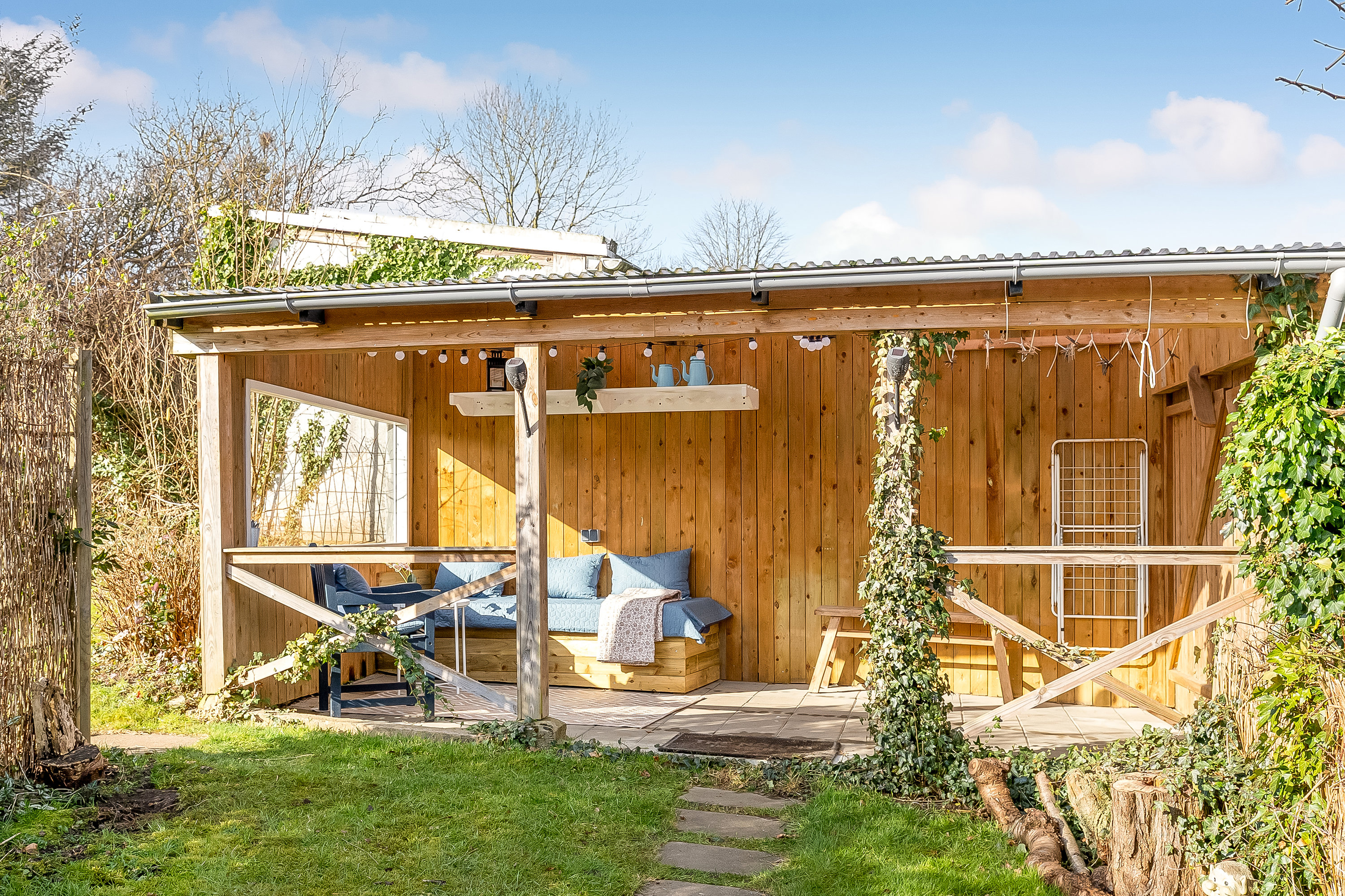 Fremhævet overdækket terrasse billede i fuldskærmstilstand. Billede af Seest Bakke 109, 6000 Kolding