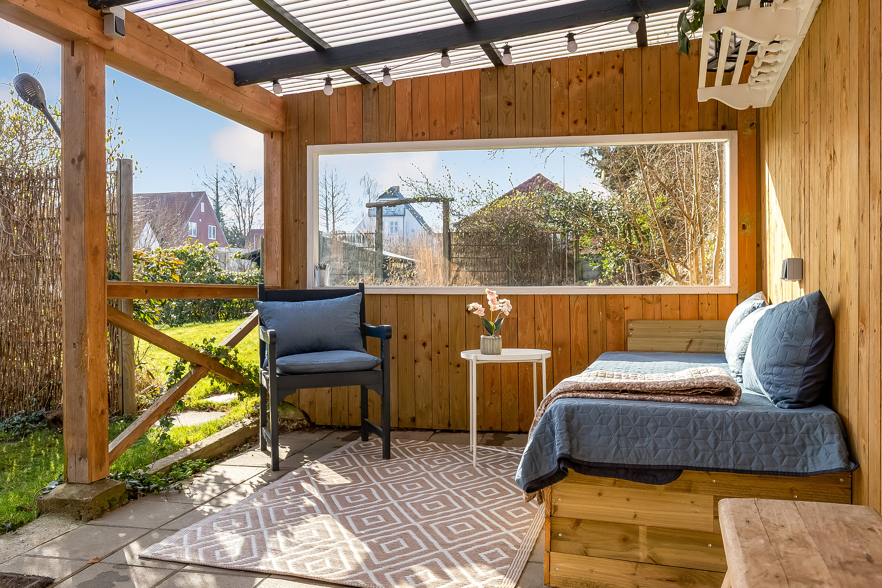 Fremhævet overdækket terrasse billede i fuldskærmstilstand. Billede af Seest Bakke 109, 6000 Kolding