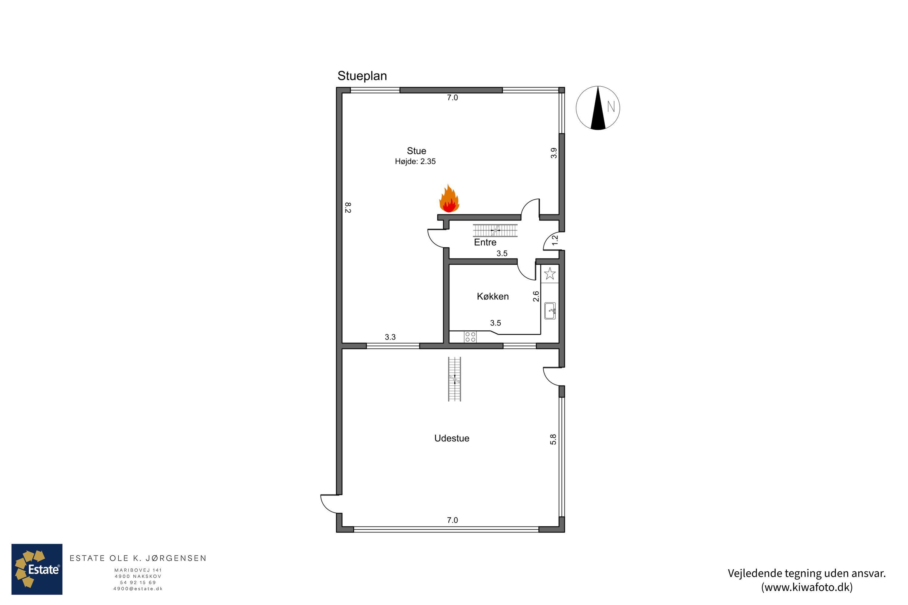 Plantegninger billede af Rosmarksvej 2, 4900 Nakskov