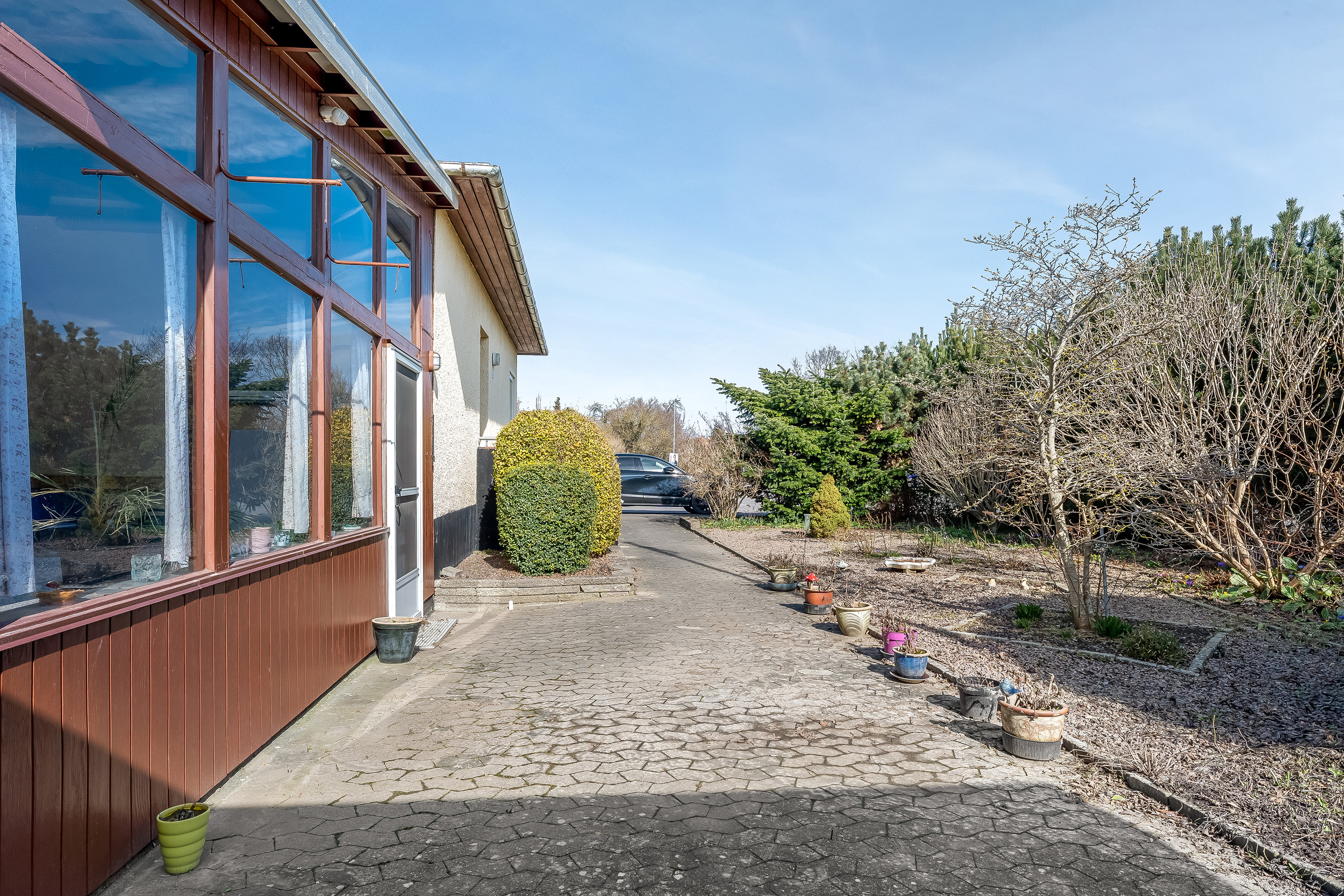 Fremhævet terrasse billede i fuldskærmstilstand. Billede af Rosmarksvej 2, 4900 Nakskov