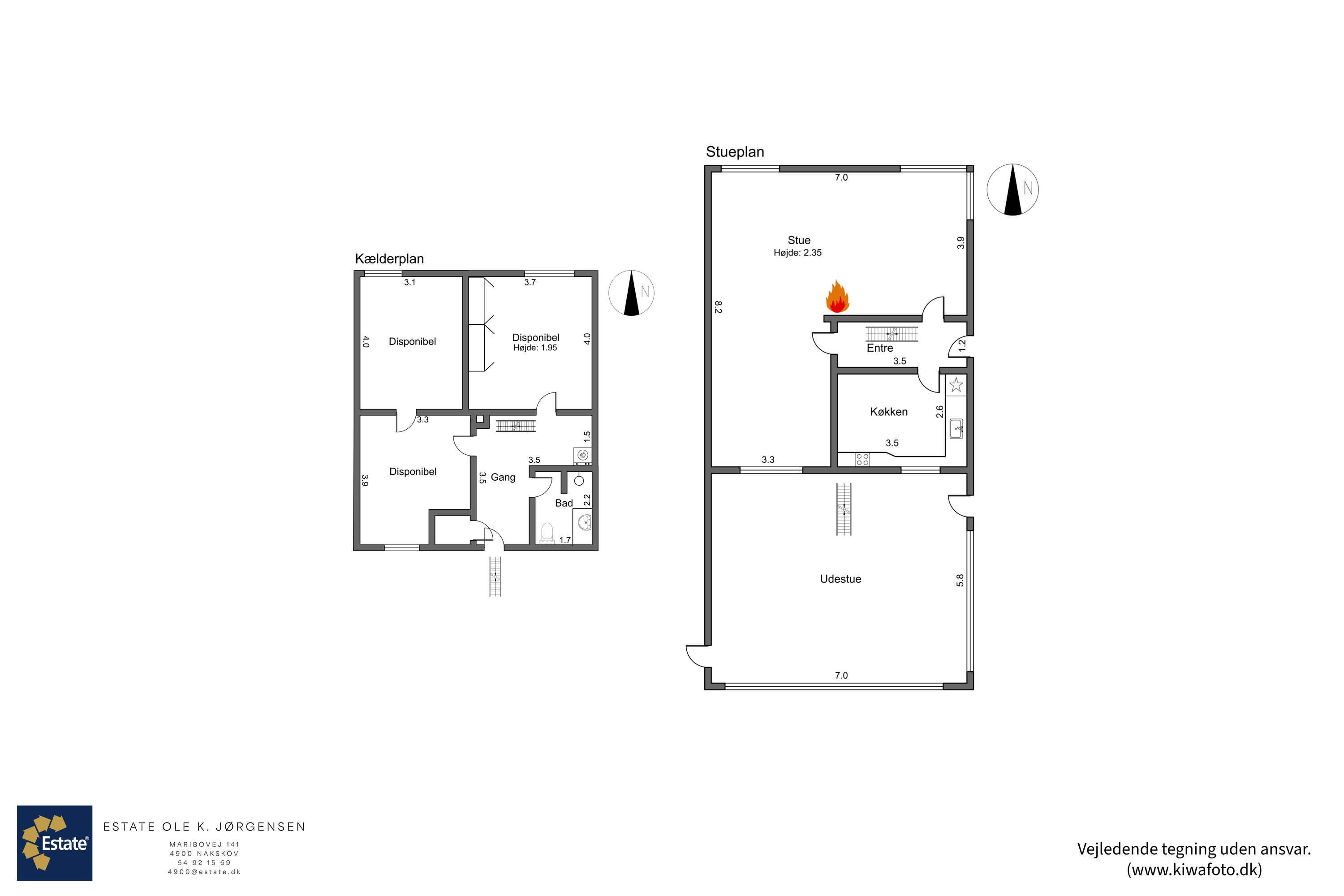 Plantegninger billede af Rosmarksvej 2, 4900 Nakskov