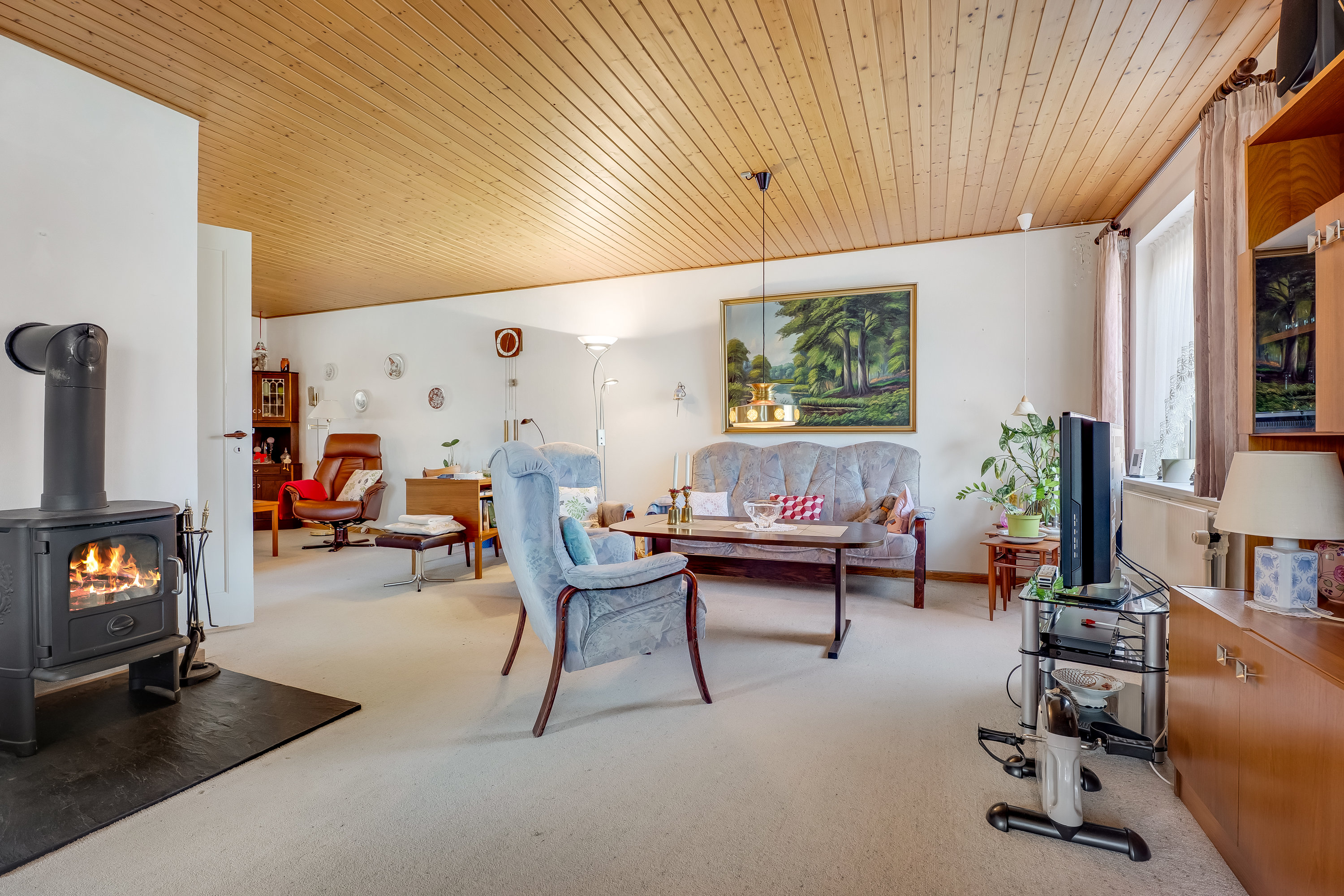 Fremhævet stue billede i fuldskærmstilstand. Billede af Rosmarksvej 2, 4900 Nakskov