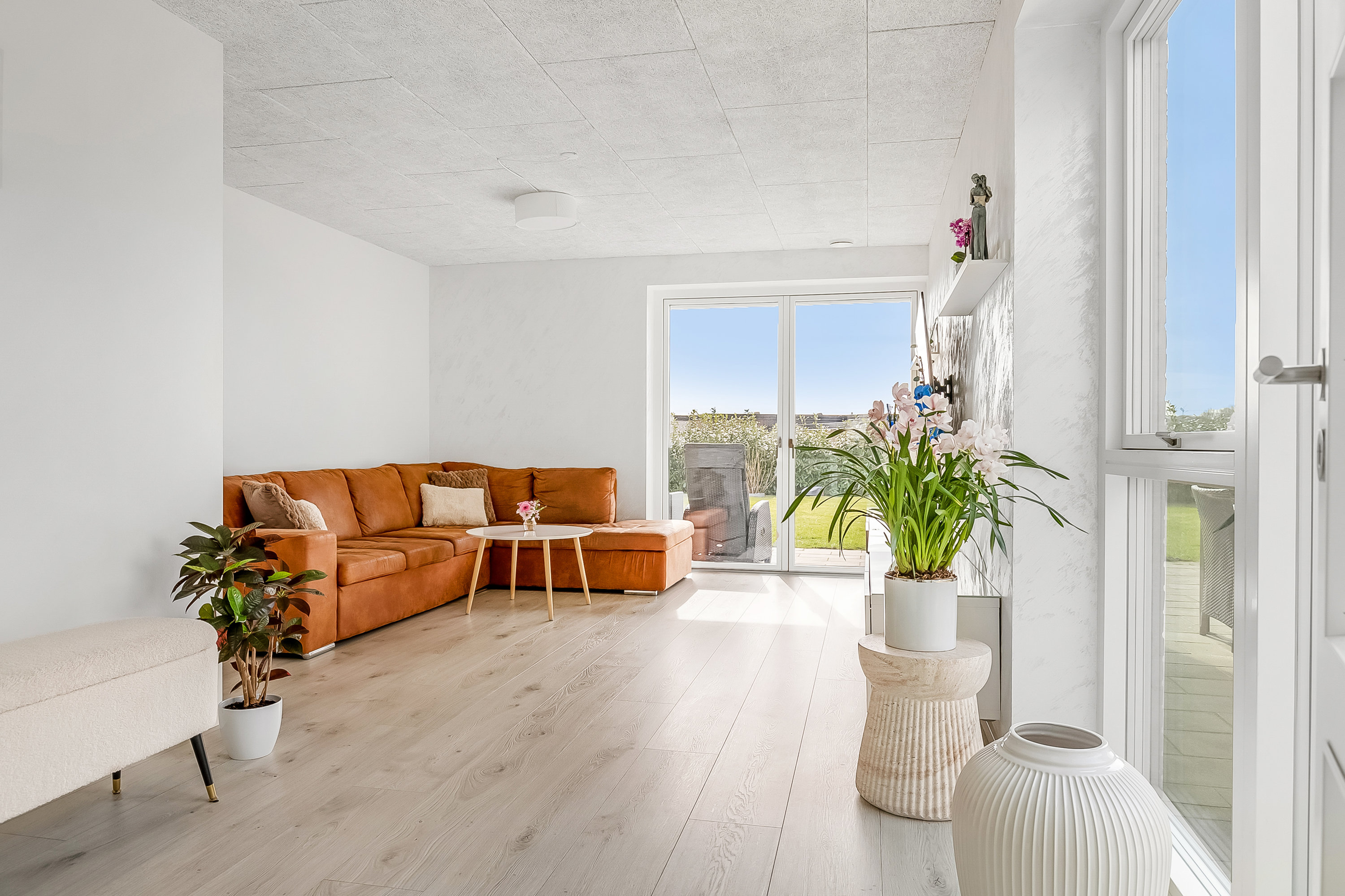 Fremhævet stue billede i fuldskærmstilstand. Billede af Vindinghave 16, 7100 Vejle