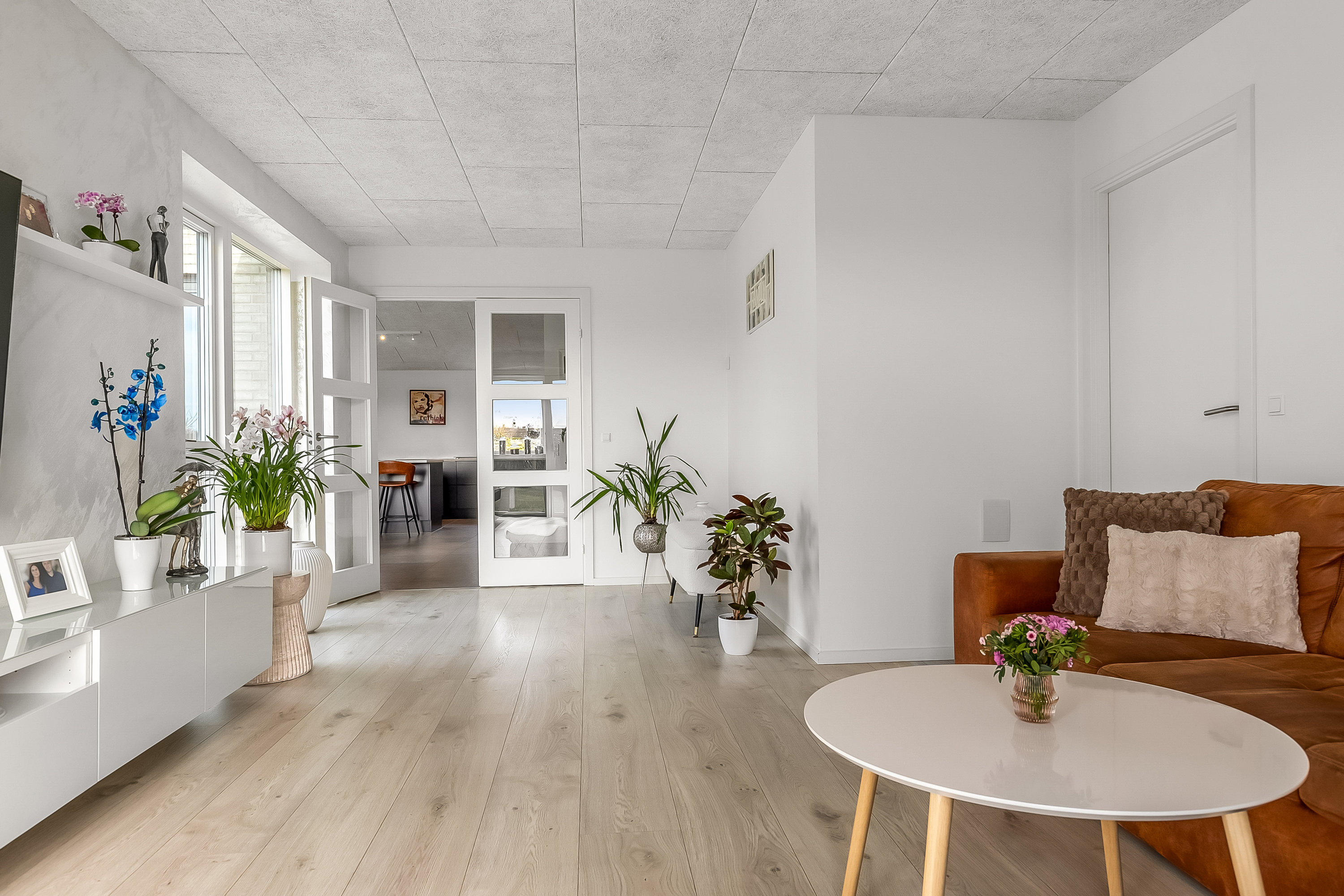 Fremhævet stue billede i fuldskærmstilstand. Billede af Vindinghave 16, 7100 Vejle