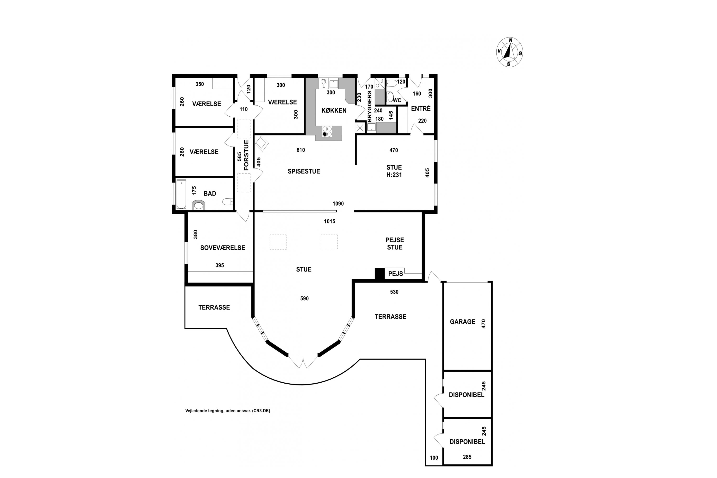 Plantegninger billede af Åvang 65, 3400 Hillerød
