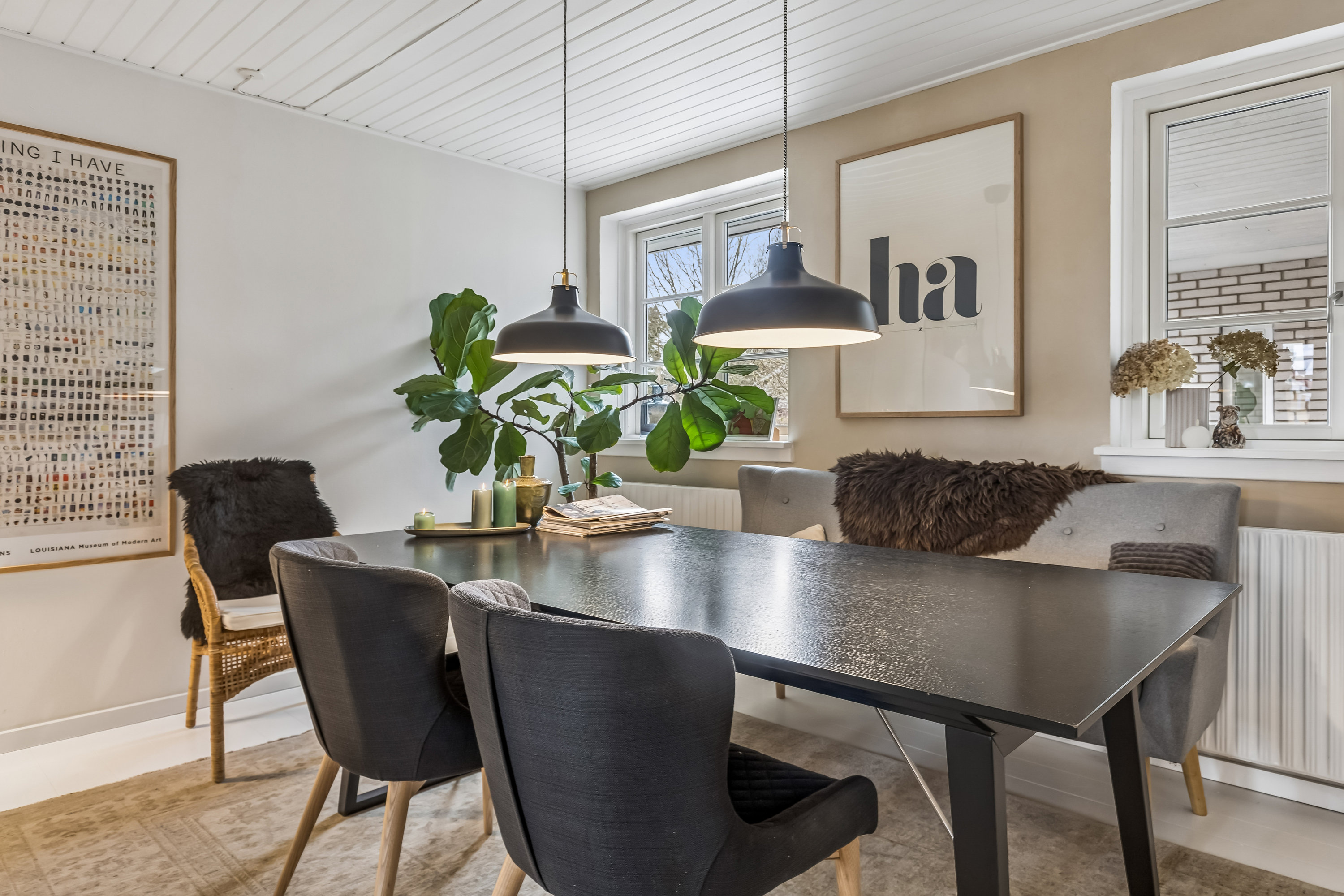 Fremhævet spisestue billede i fuldskærmstilstand. Billede af Præstelunden 20, 8722 Hedensted