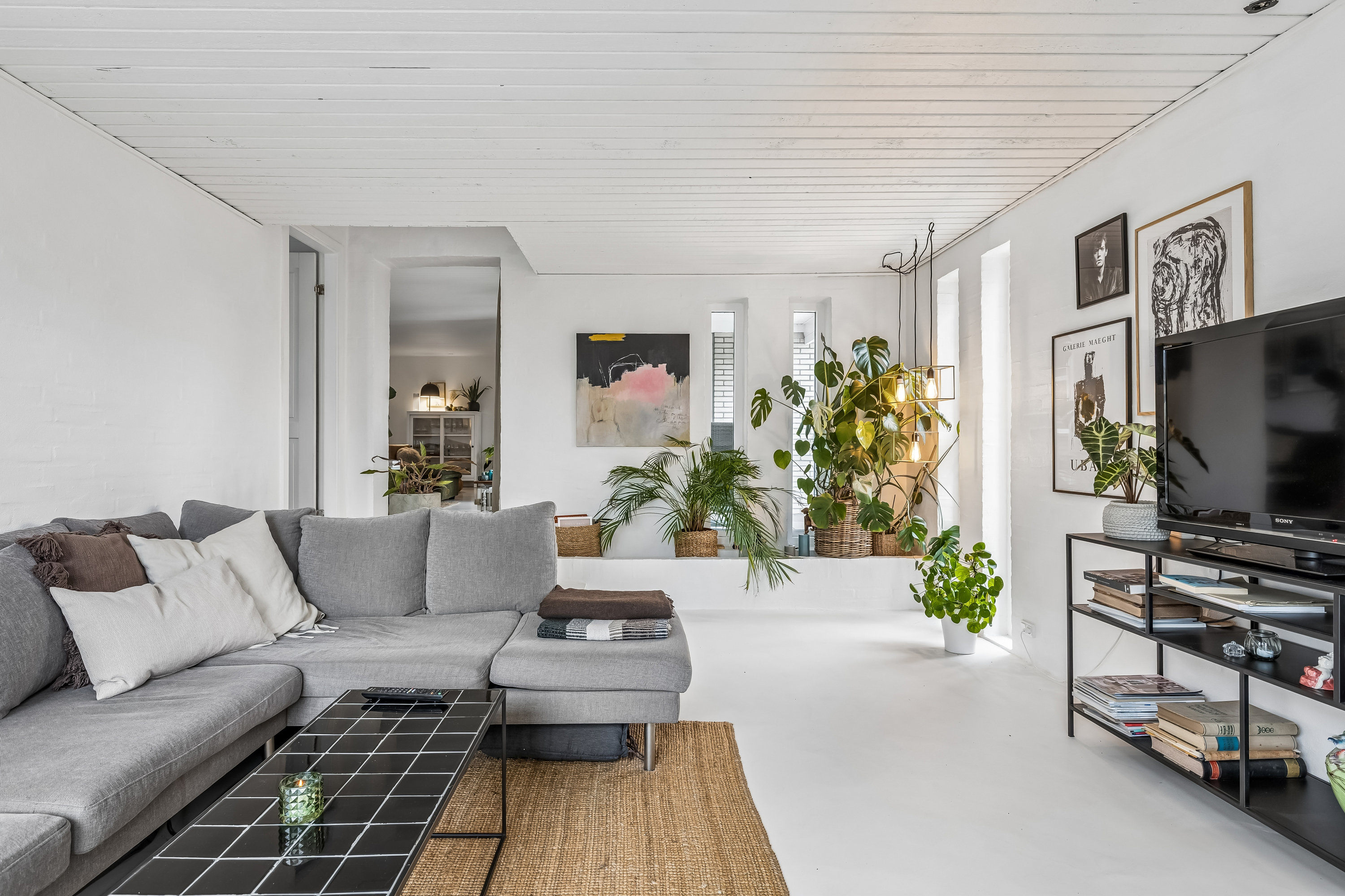 Fremhævet pejsestue billede i fuldskærmstilstand. Billede af Præstelunden 20, 8722 Hedensted