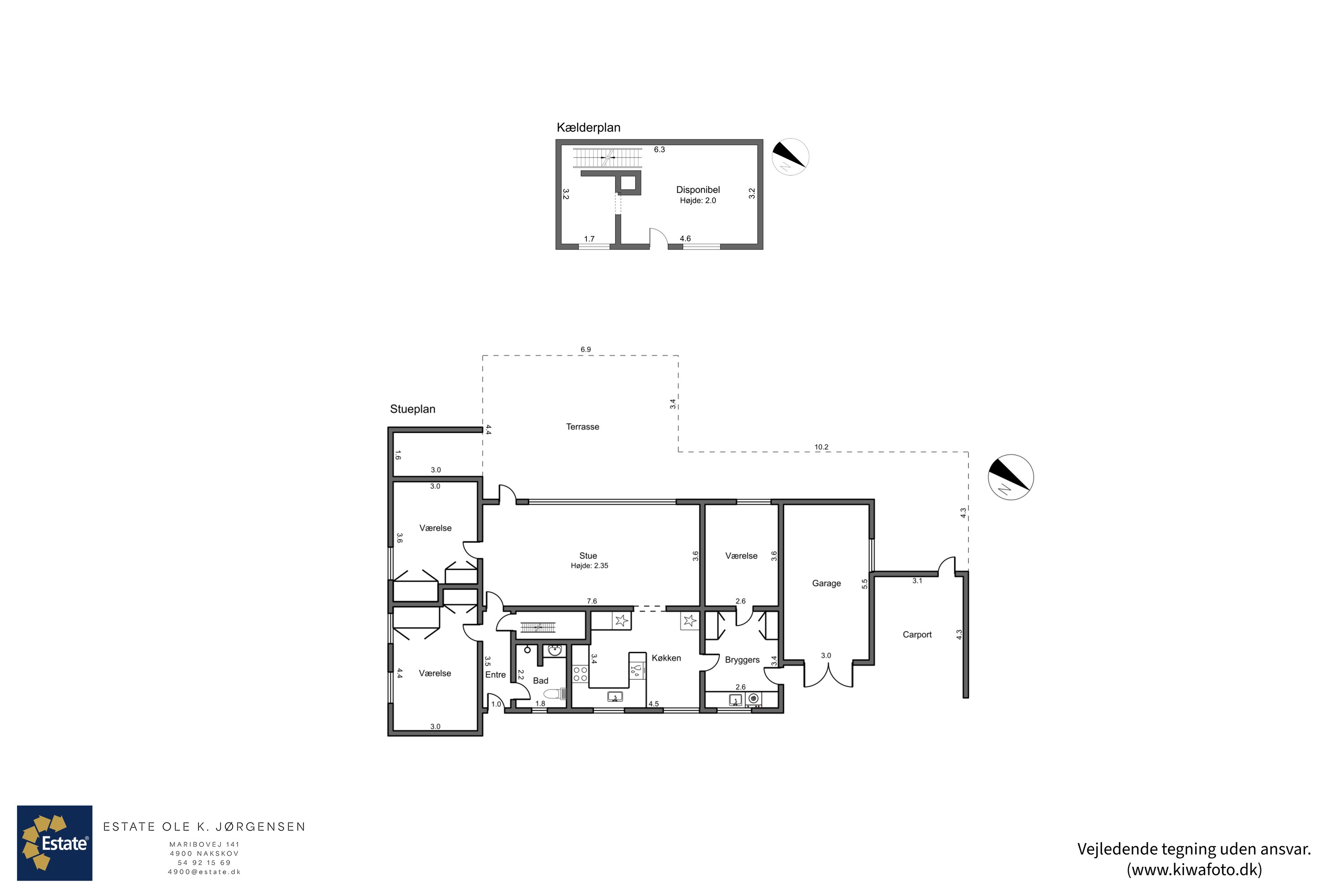 Plantegninger billede af Østre Allé 2, 4900 Nakskov