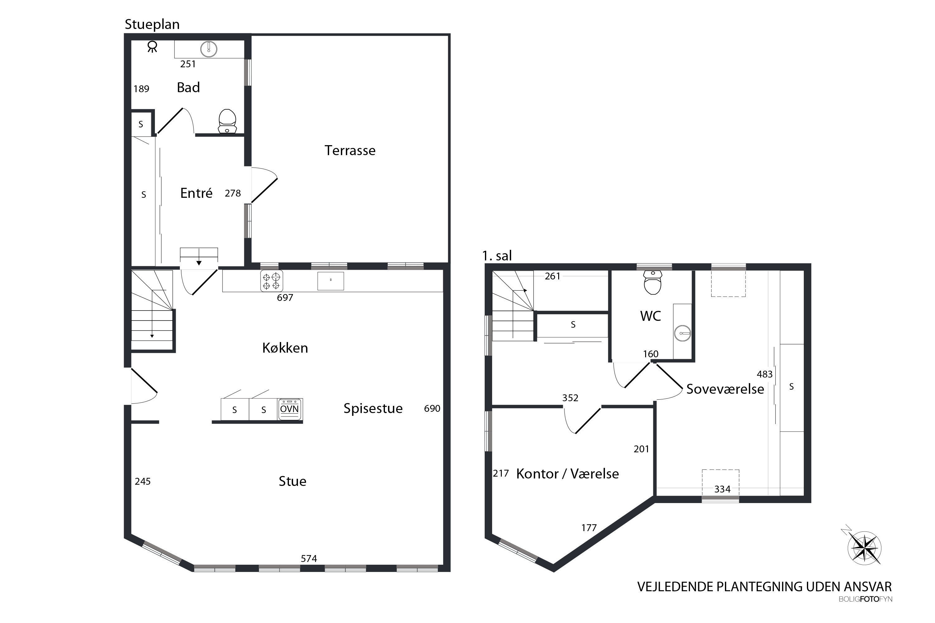 Plantegninger billede af Buggesgade 21, 5500 Middelfart