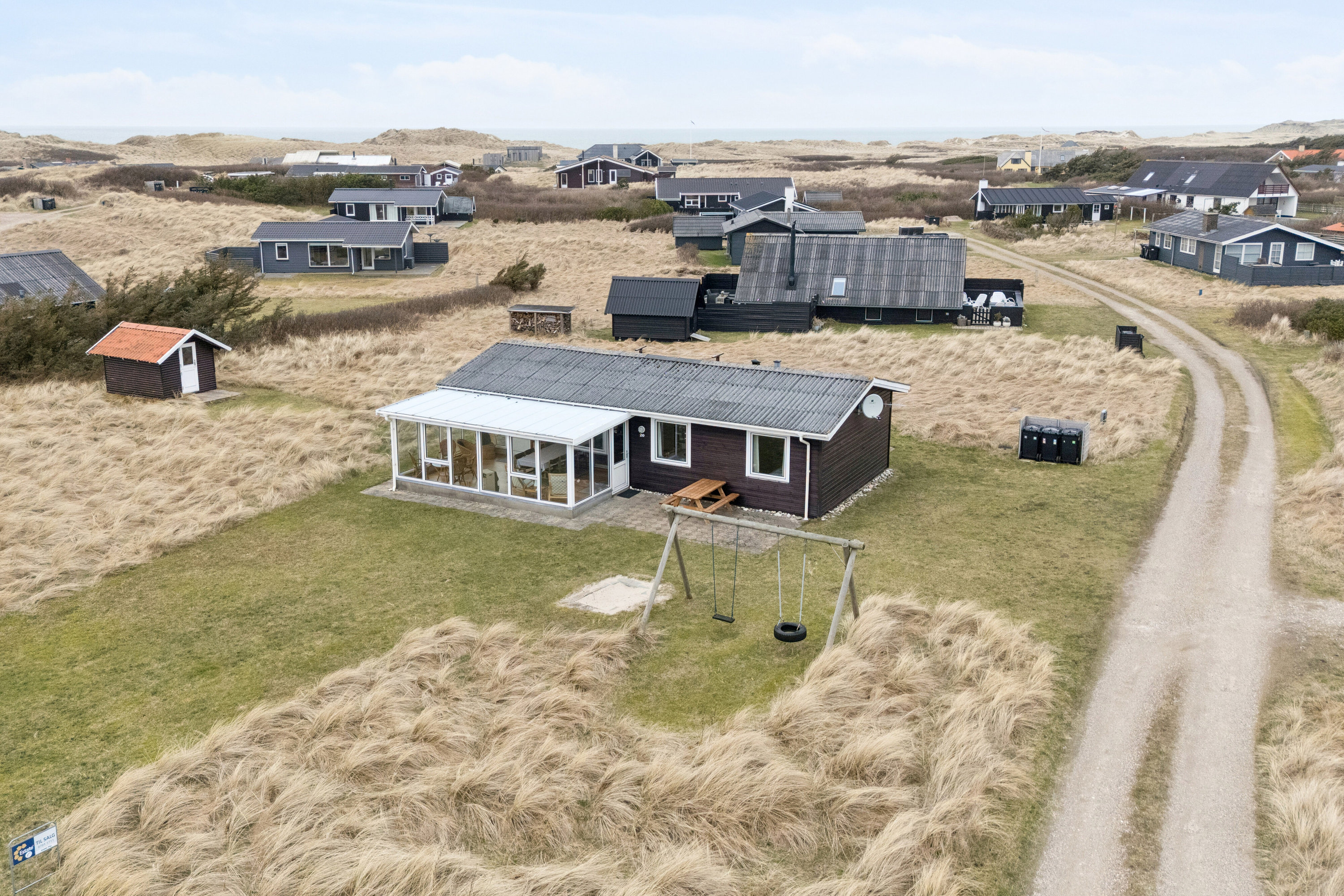 Fritidshus: Luftfoto på Kobbelsti 20, Klitmøller, 7700 Thisted