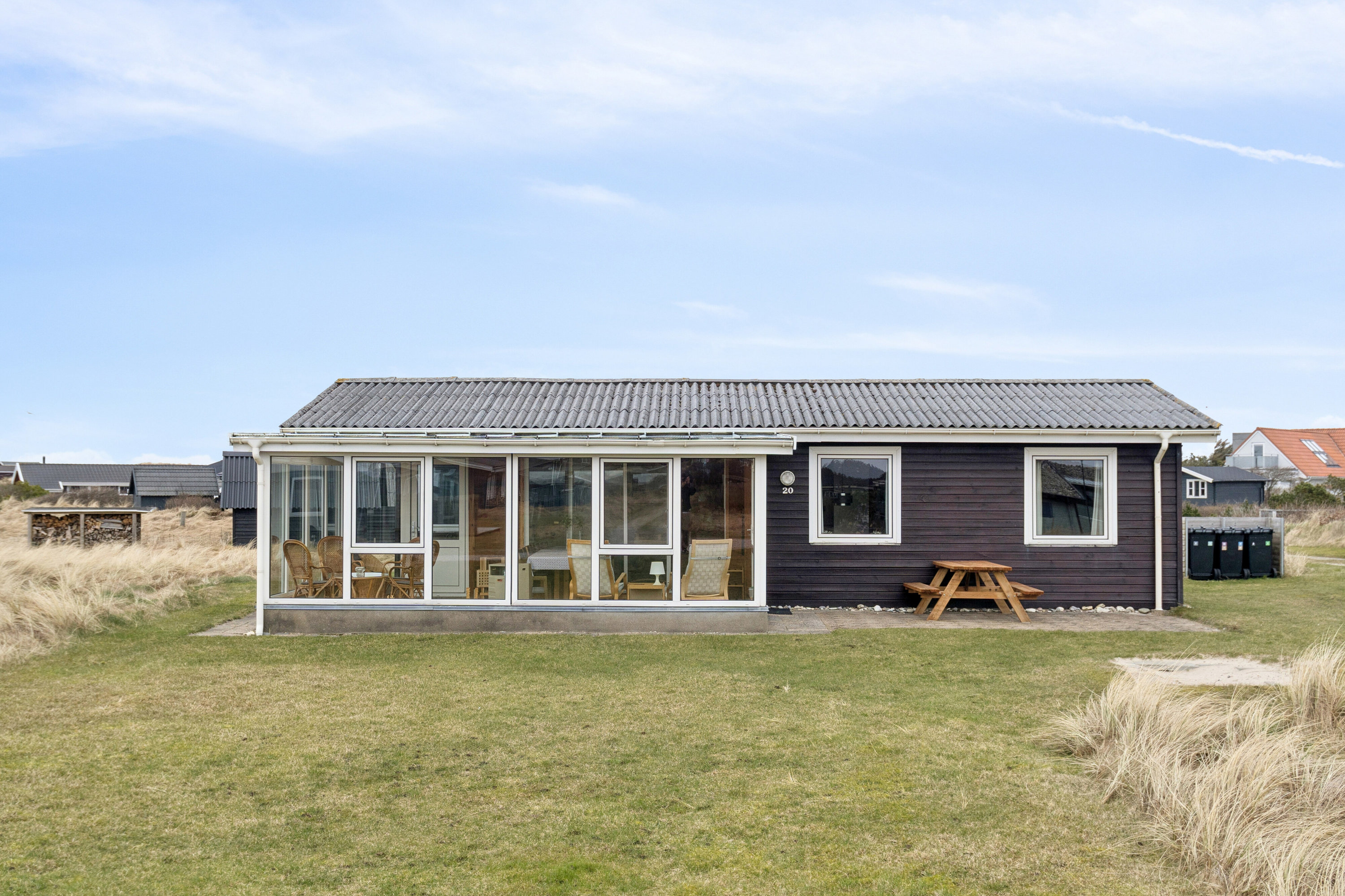 Fremhævet set fra haven billede i fuldskærmstilstand. Billede af Kobbelsti 20, Klitmøller, 7700 Thisted