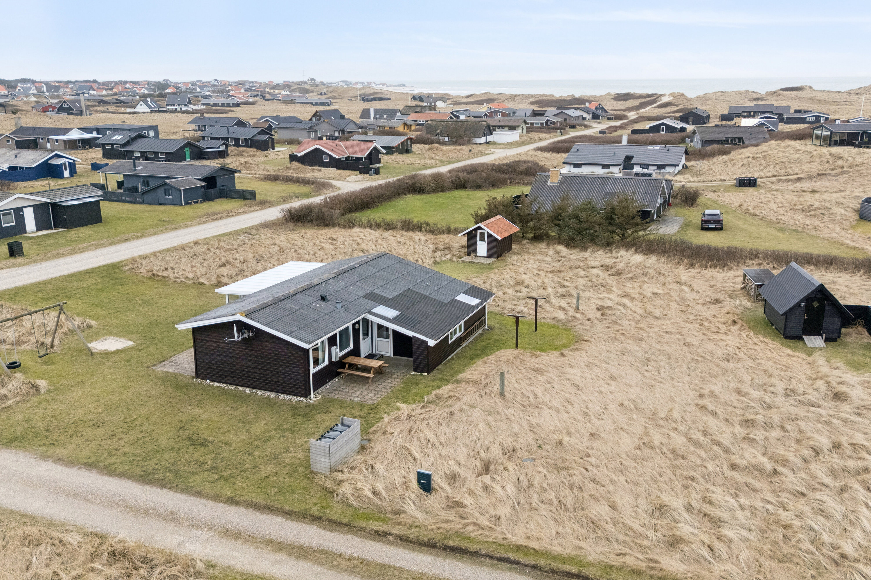 Fremhævet luftfoto billede i fuldskærmstilstand. Billede af Kobbelsti 20, Klitmøller, 7700 Thisted