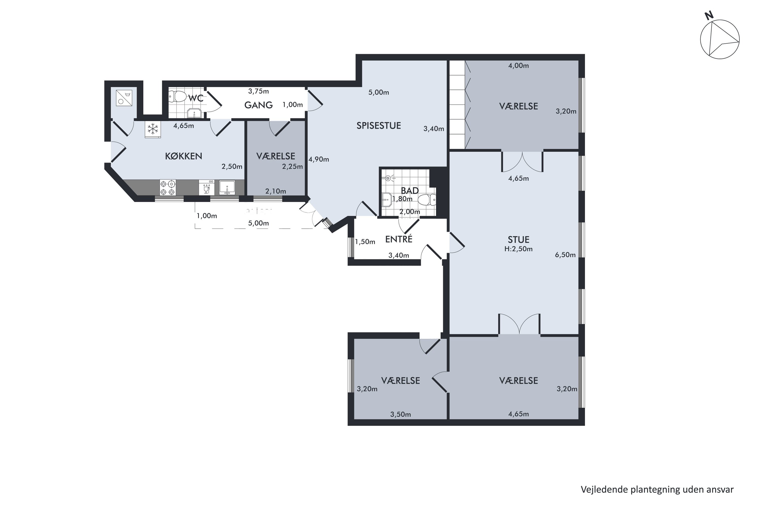 Plantegninger billede af Store Kongensgade 57, 3., 1264 København K