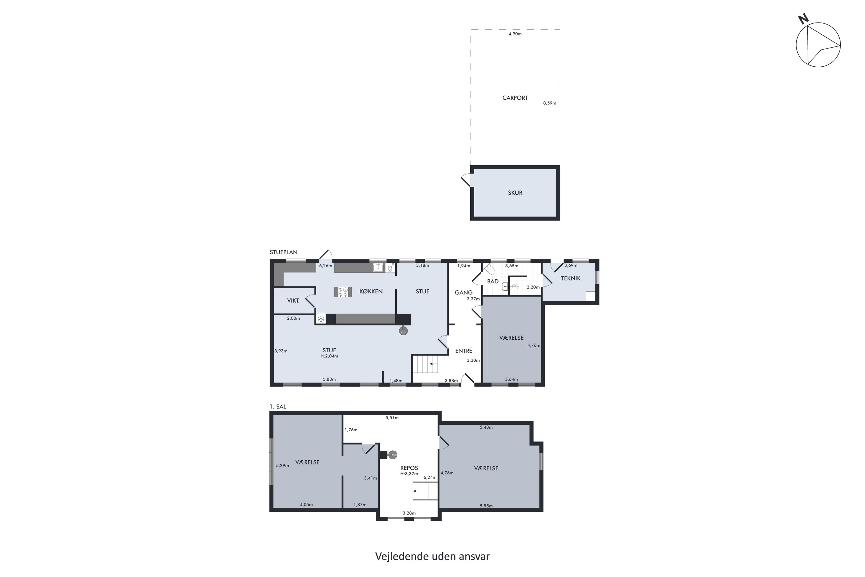 Plantegninger billede af Degnetoft 5, Kværs, 6300 Gråsten