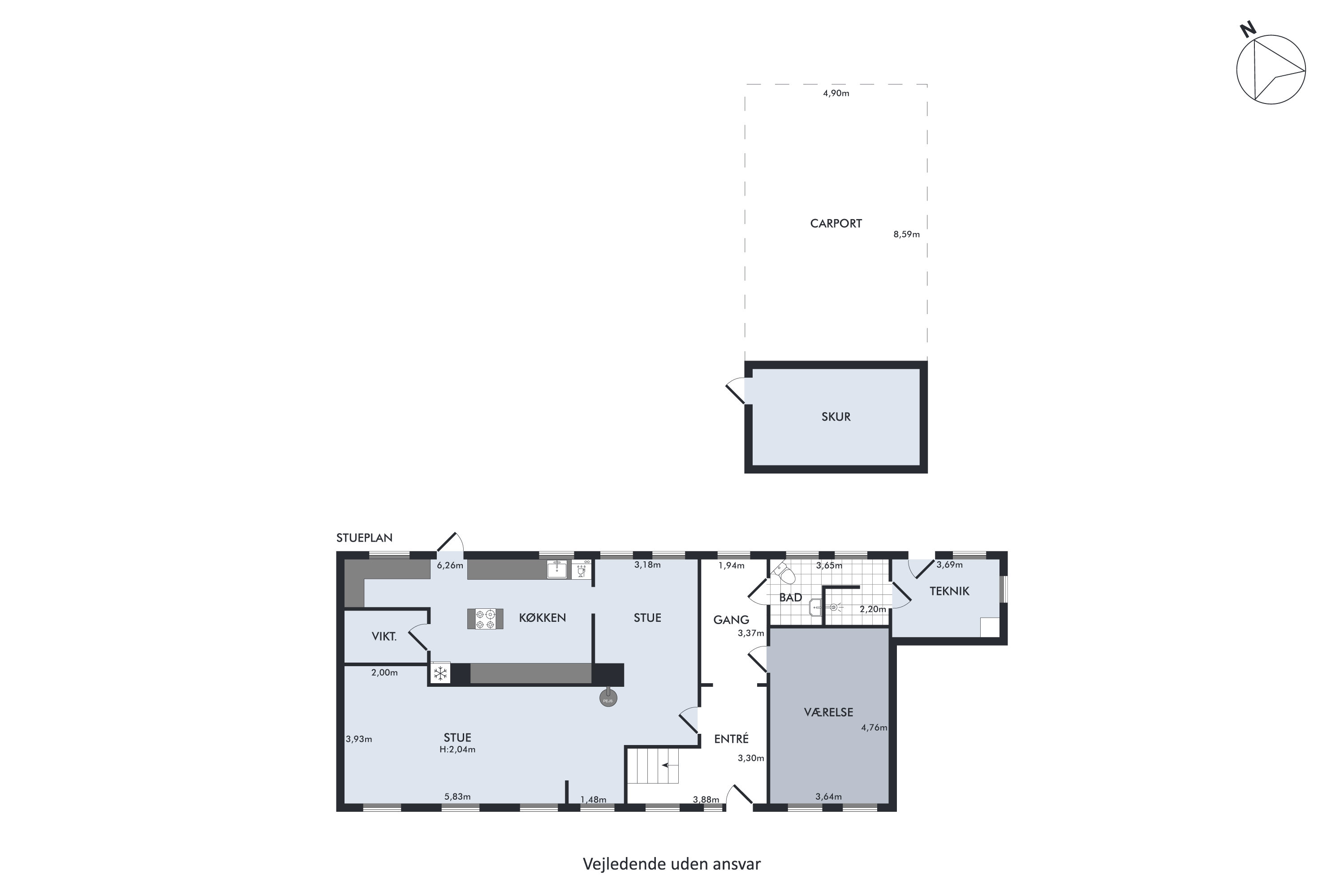 Plantegninger billede af Degnetoft 5, Kværs, 6300 Gråsten