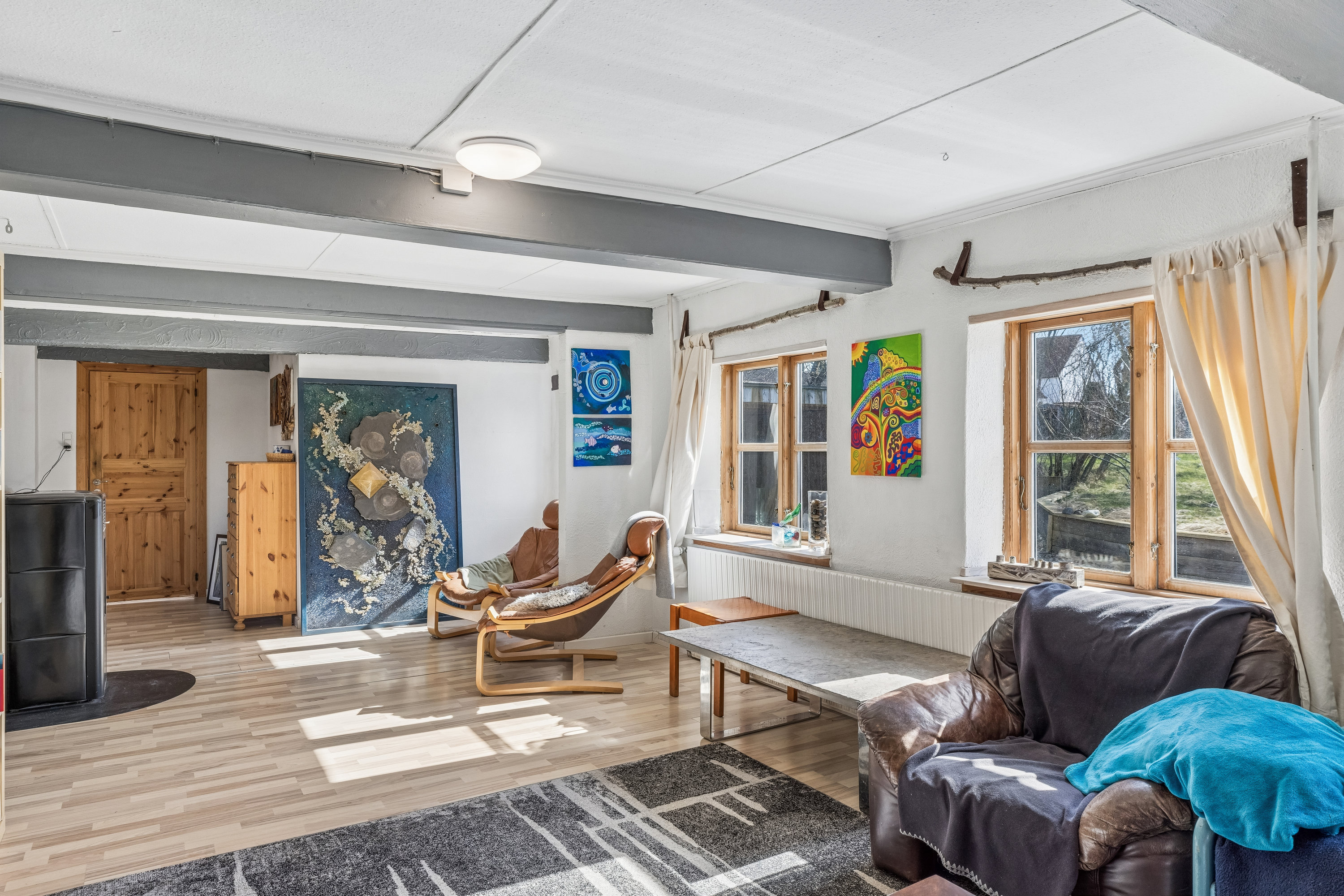 Fremhævet stue billede i fuldskærmstilstand. Billede af Degnetoft 5, Kværs, 6300 Gråsten