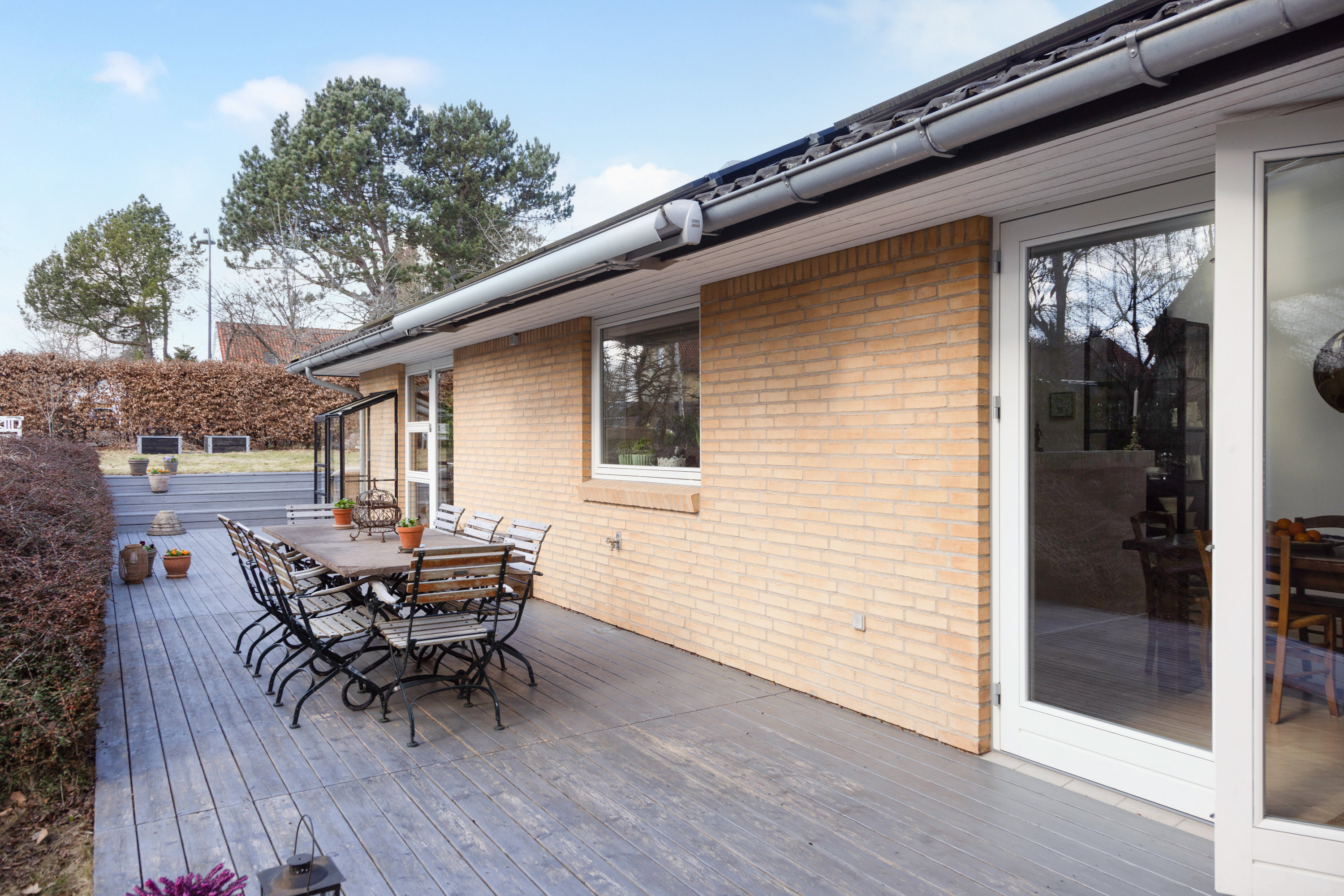Fremhævet terrasse billede i fuldskærmstilstand. Billede af Kildehøjvej 22B, 3460 Birkerød