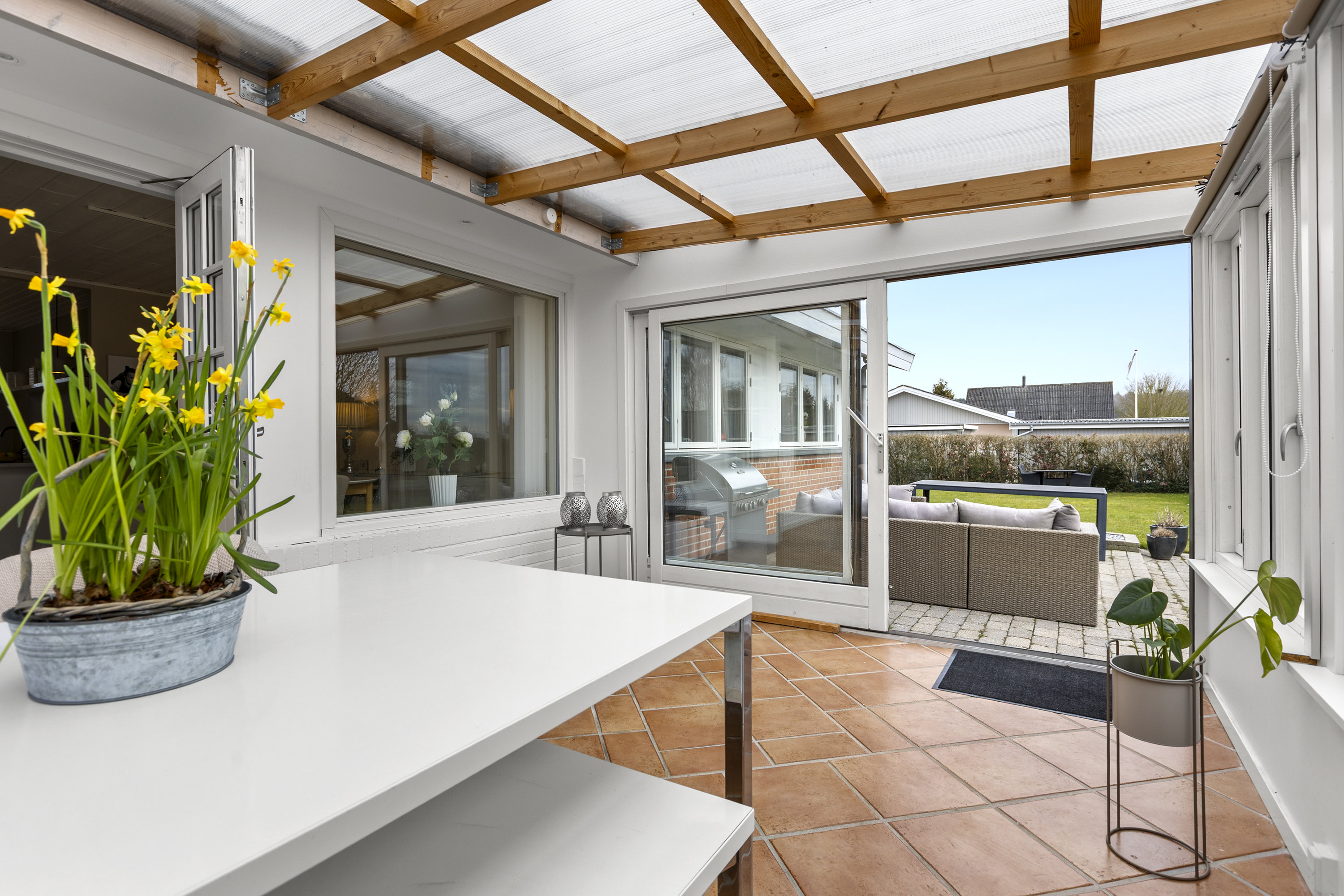 Fremhævet udestue billede i fuldskærmstilstand. Billede af Engvej 19, Gelsted, 4160 Herlufmagle