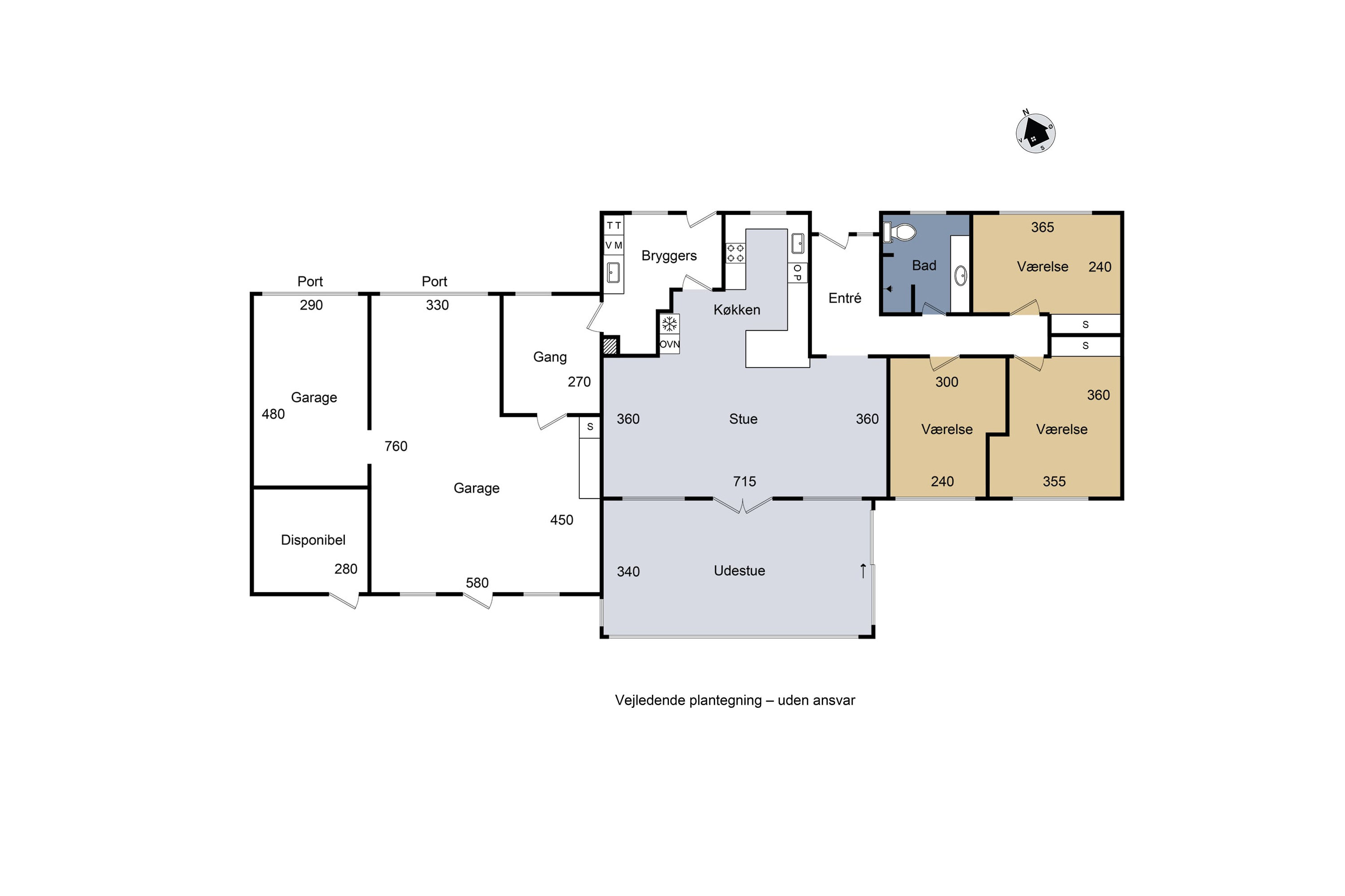 Plantegninger billede af Engvej 19, Gelsted, 4160 Herlufmagle