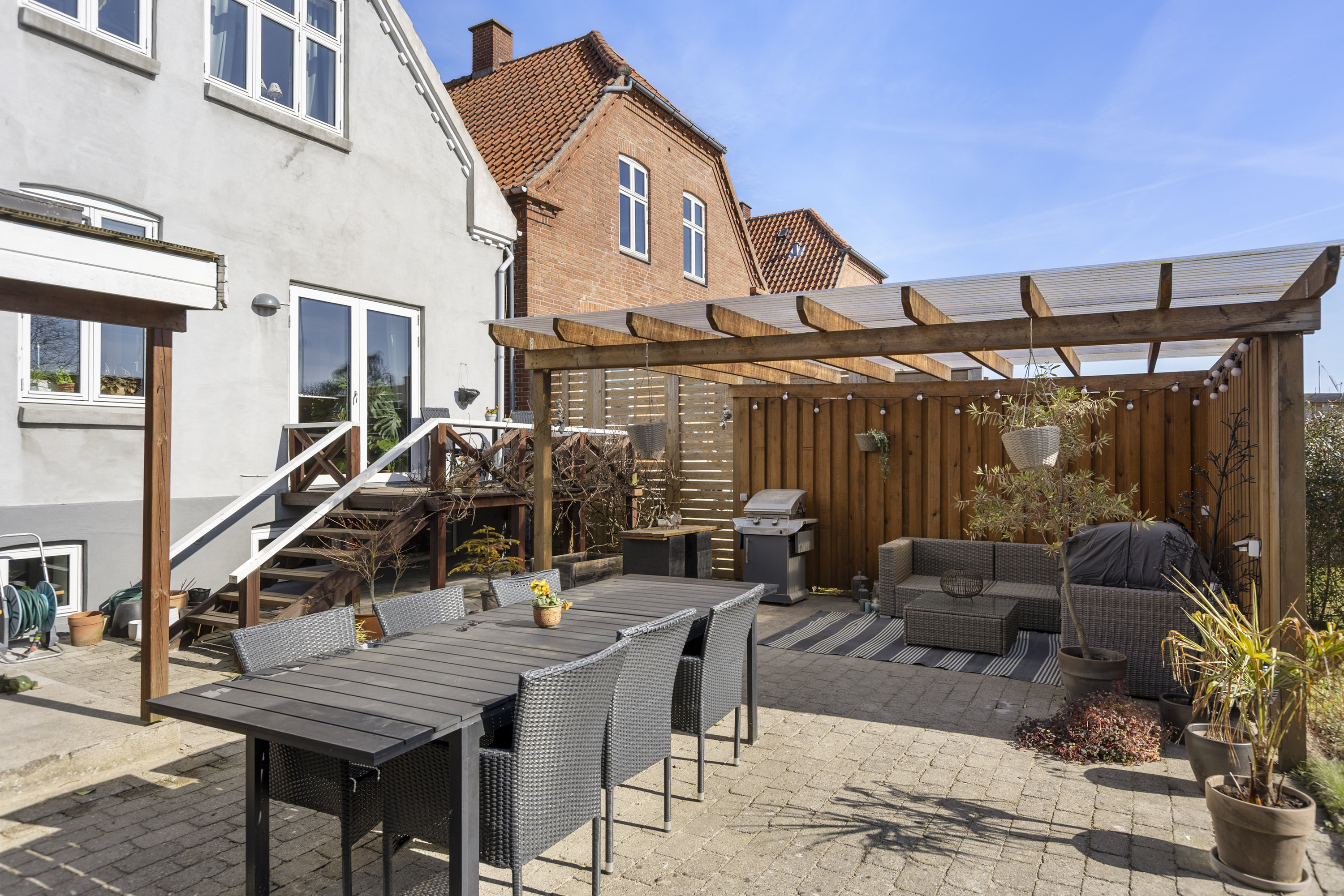 Fremhævet terrasse billede i fuldskærmstilstand. Billede af Teglgården 10, 4220 Korsør