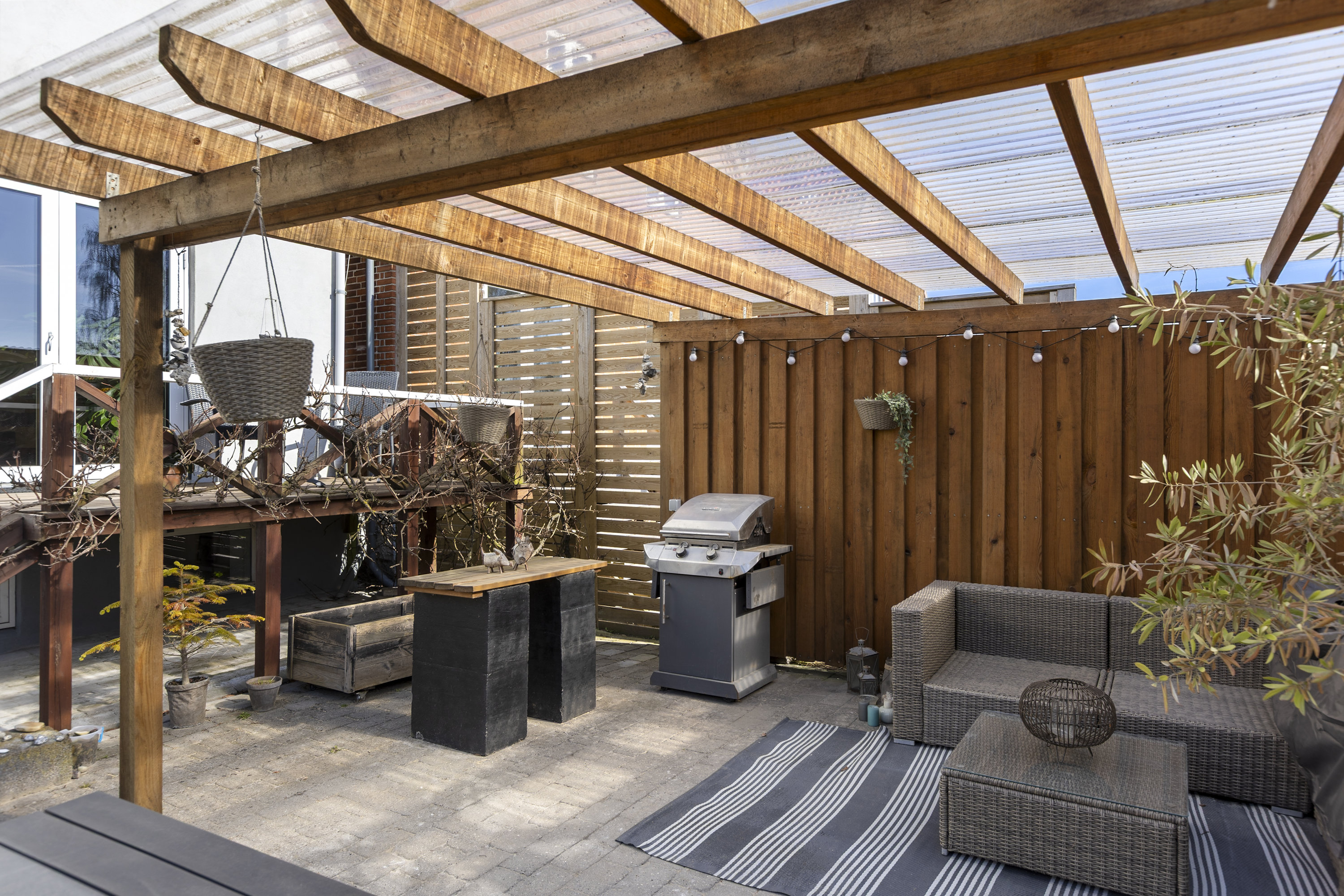 Fremhævet terrasse billede i fuldskærmstilstand. Billede af Teglgården 10, 4220 Korsør