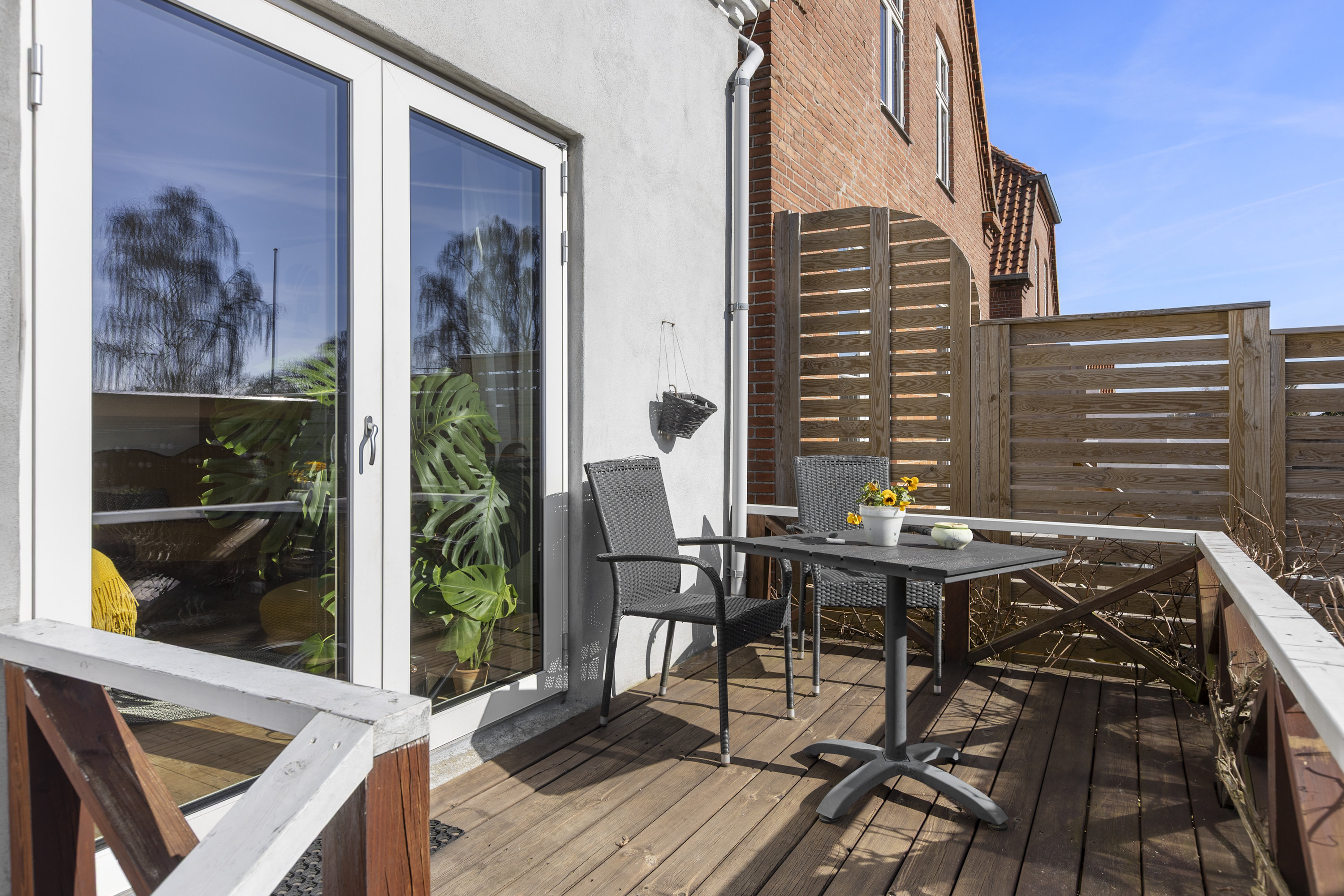 Fremhævet terrasse billede i fuldskærmstilstand. Billede af Teglgården 10, 4220 Korsør