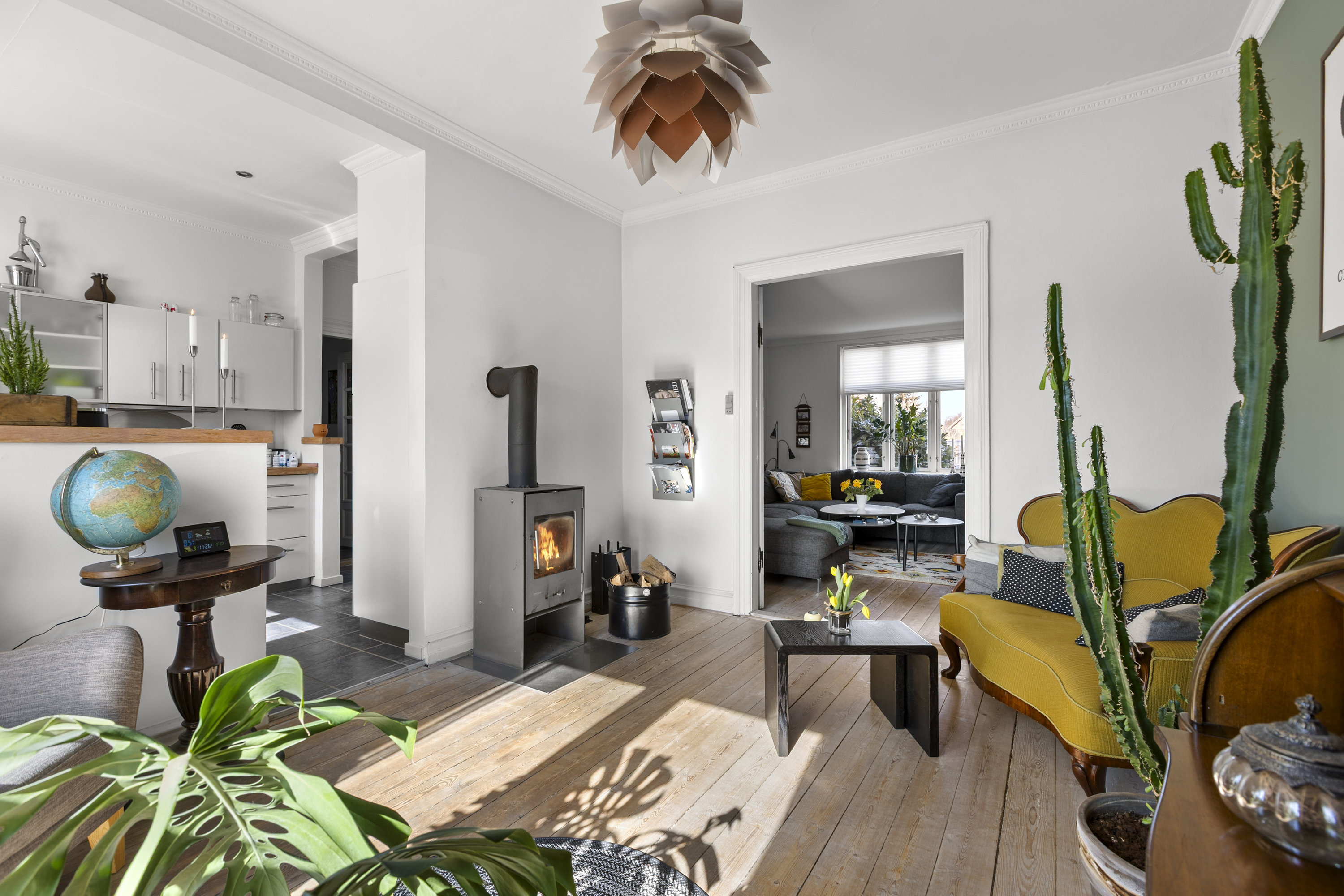 Fremhævet stue billede i fuldskærmstilstand. Billede af Teglgården 10, 4220 Korsør