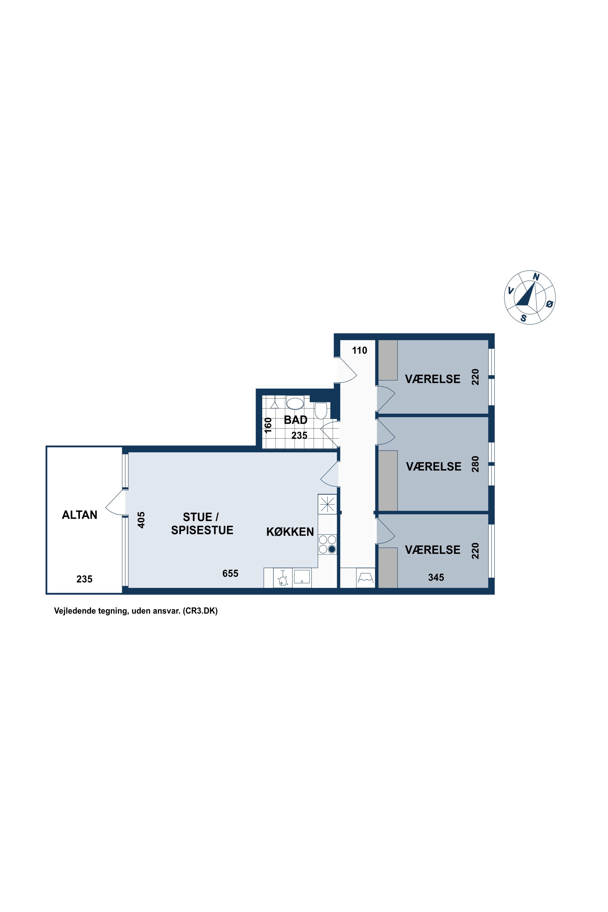 Plantegninger billede af Mølleåparken 15, st.. tv., 2800 Kongens Lyngby