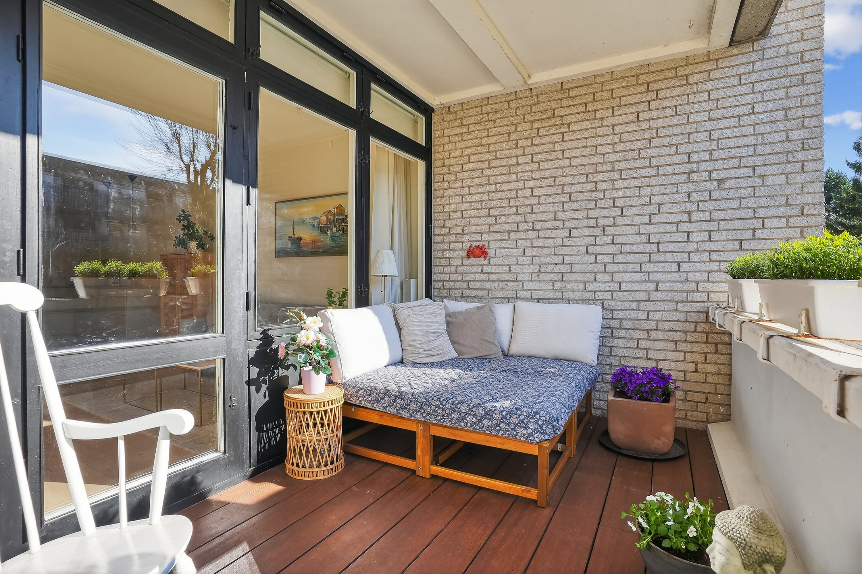 Fremhævet altan billede i fuldskærmstilstand. Billede af Mølleåparken 15, st.. tv., 2800 Kongens Lyngby