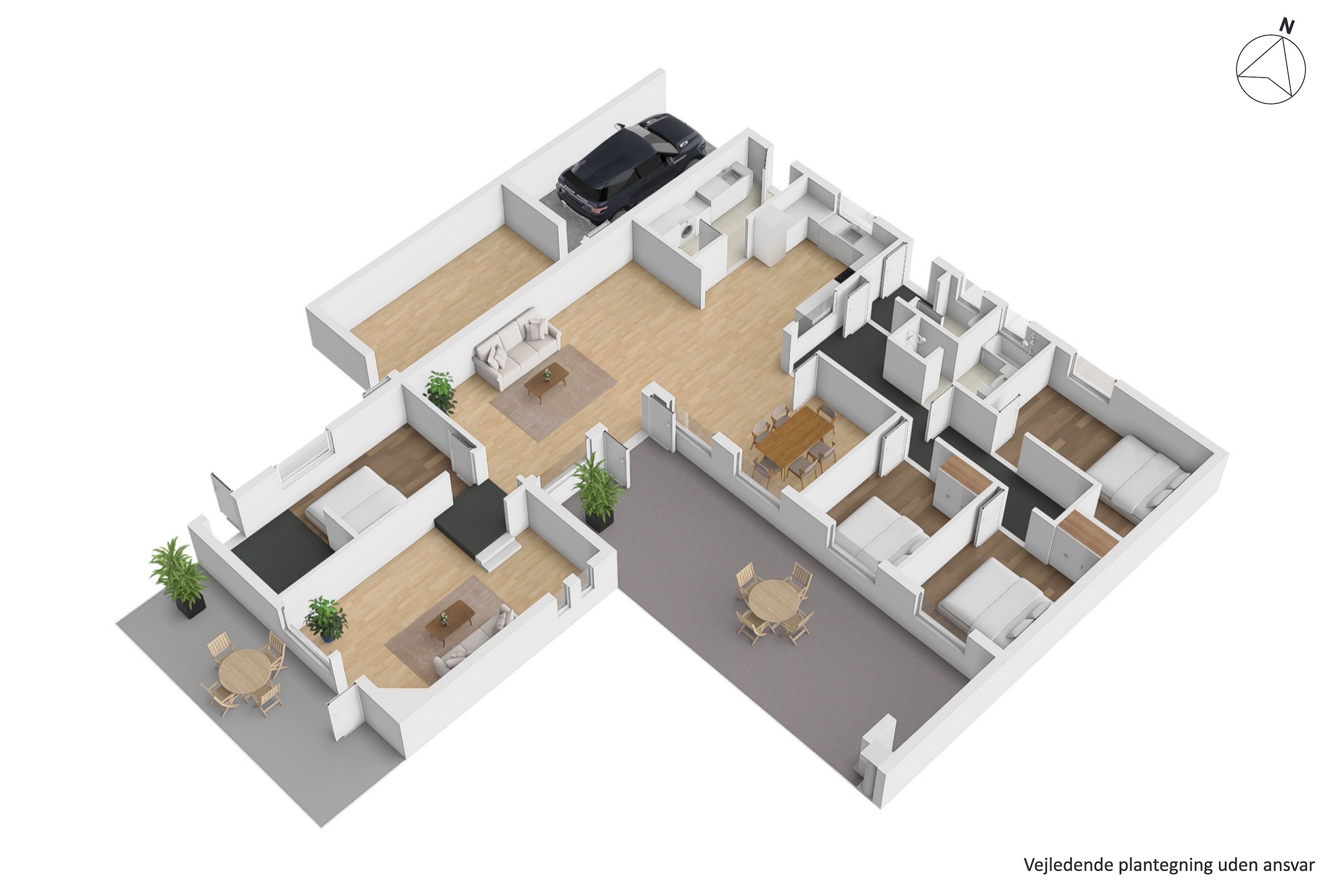 Plantegninger billede af Præstelunden 20, 8722 Hedensted
