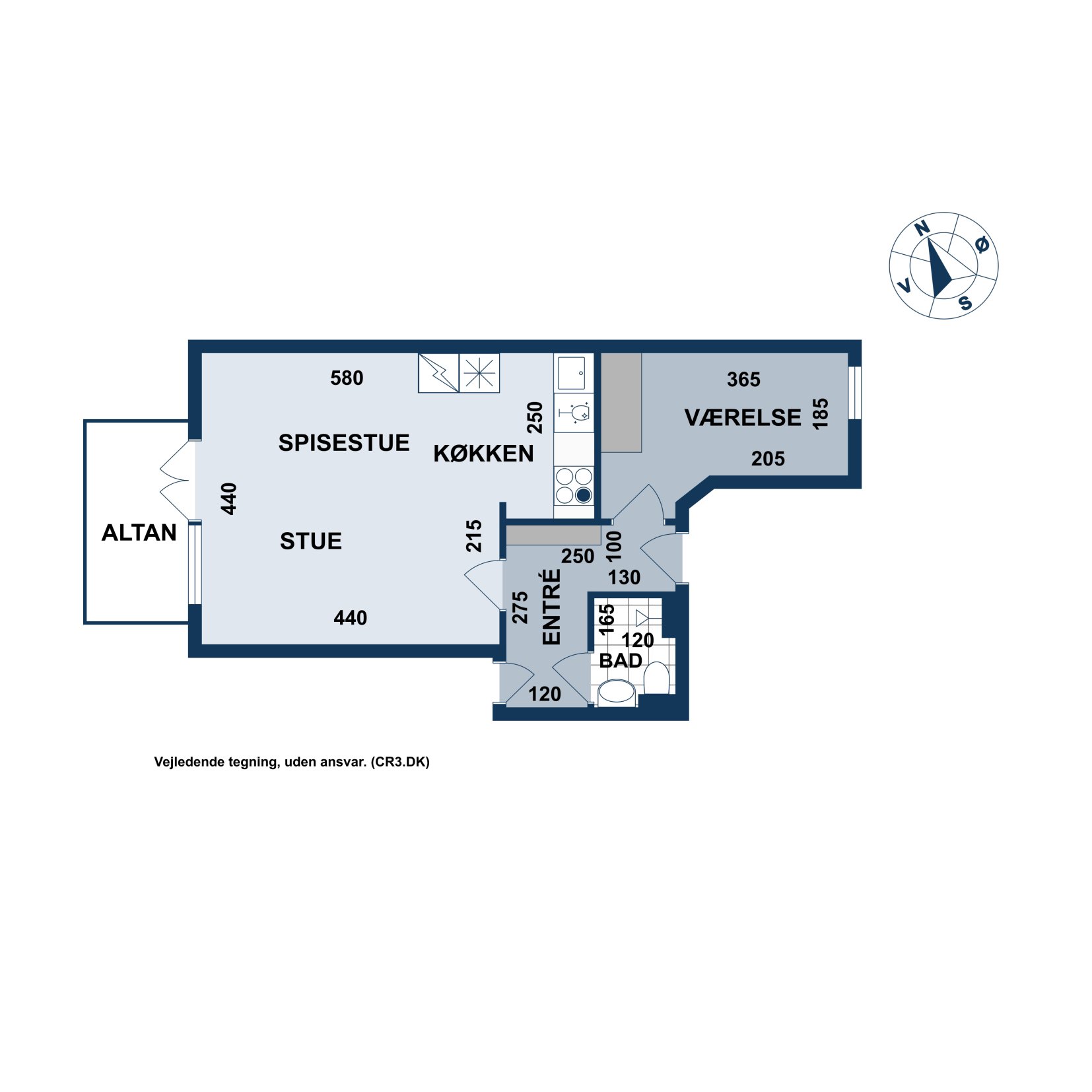 Plantegninger billede af Blankavej 23, 4. tv., 2500 Valby