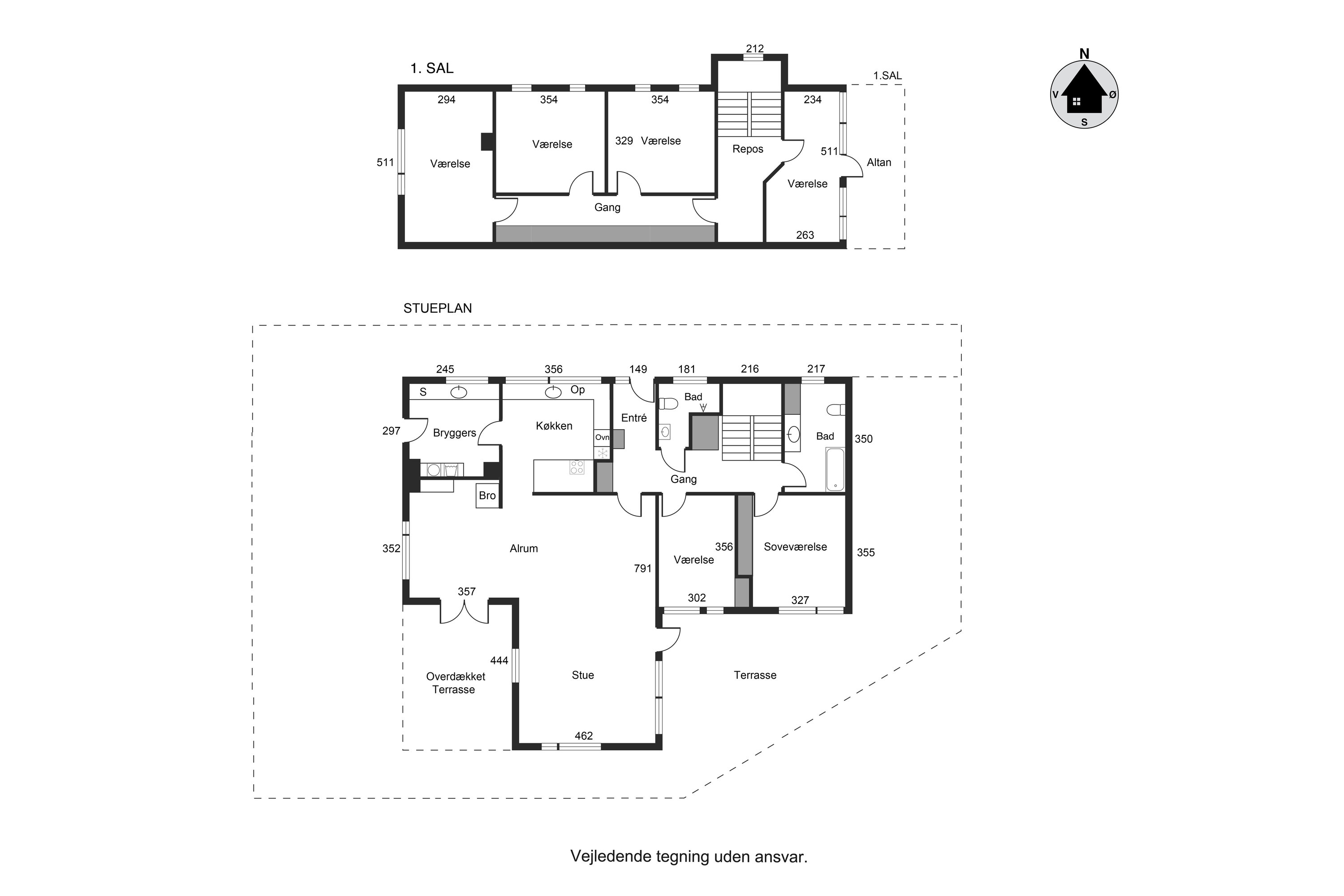Plantegninger billede af Grønbjergvej 2, 8700 Horsens