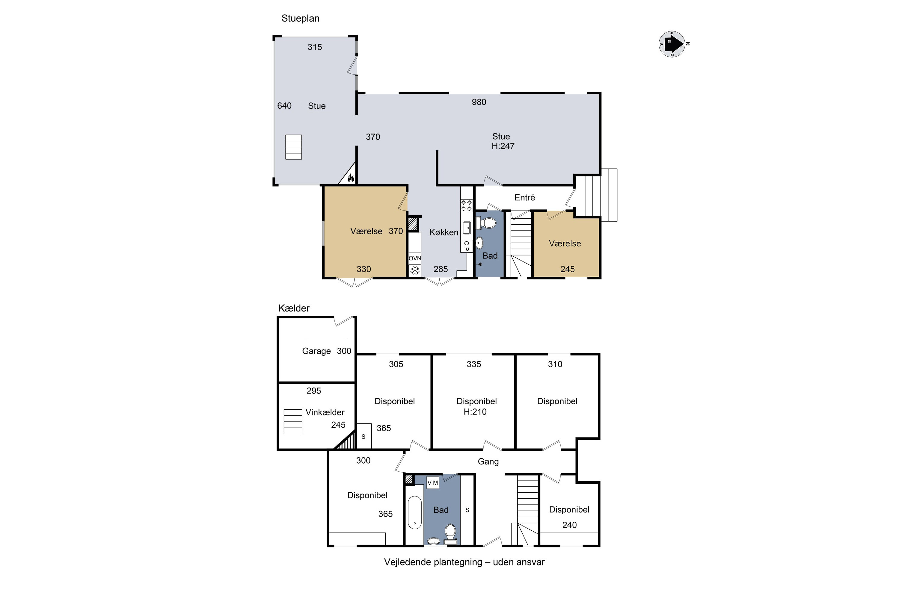 Plantegninger billede af Bøgevej 1, 4400 Kalundborg