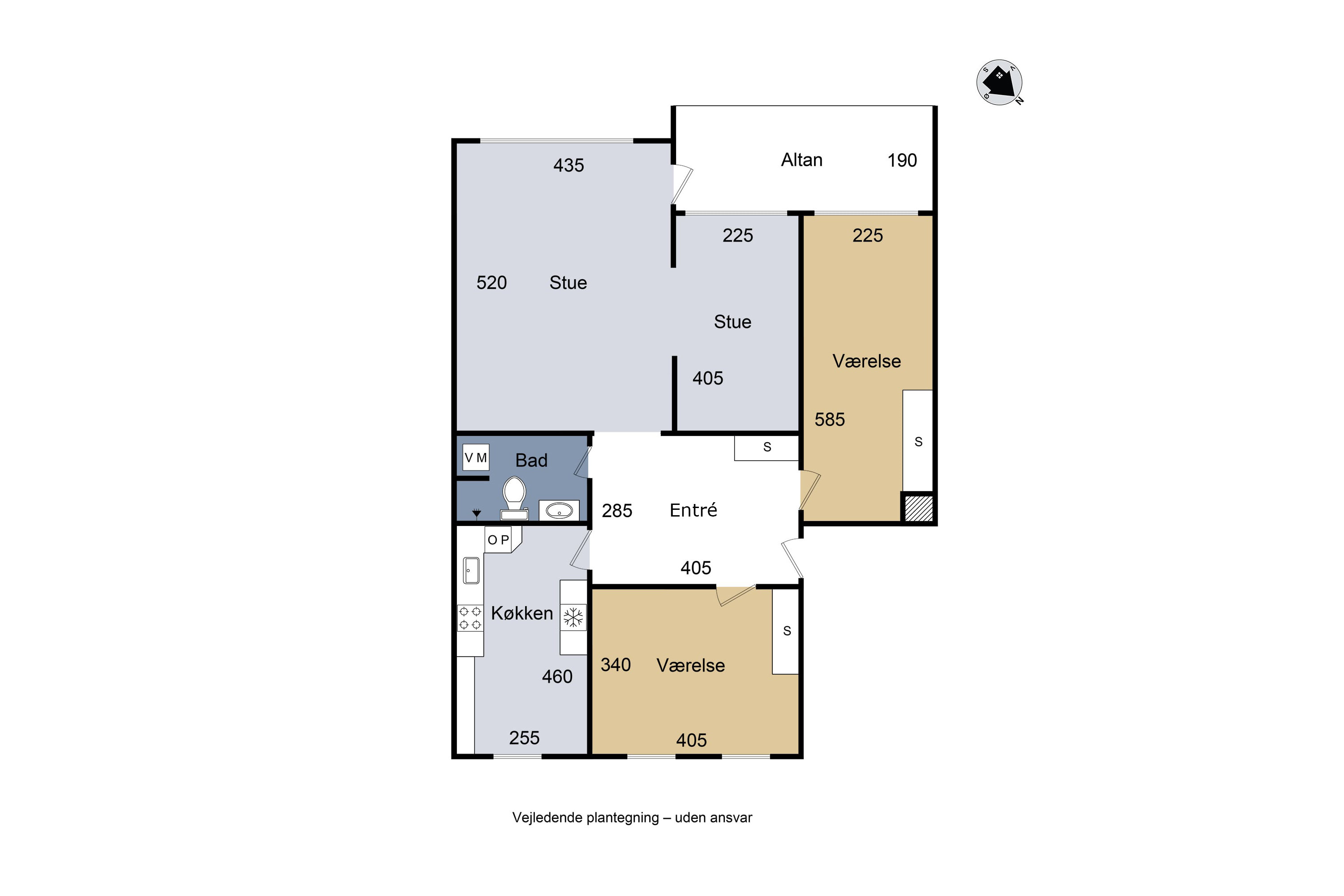 Plantegninger billede af Benløseparken 109, st.. tv., Benløse, 4100 Ringsted