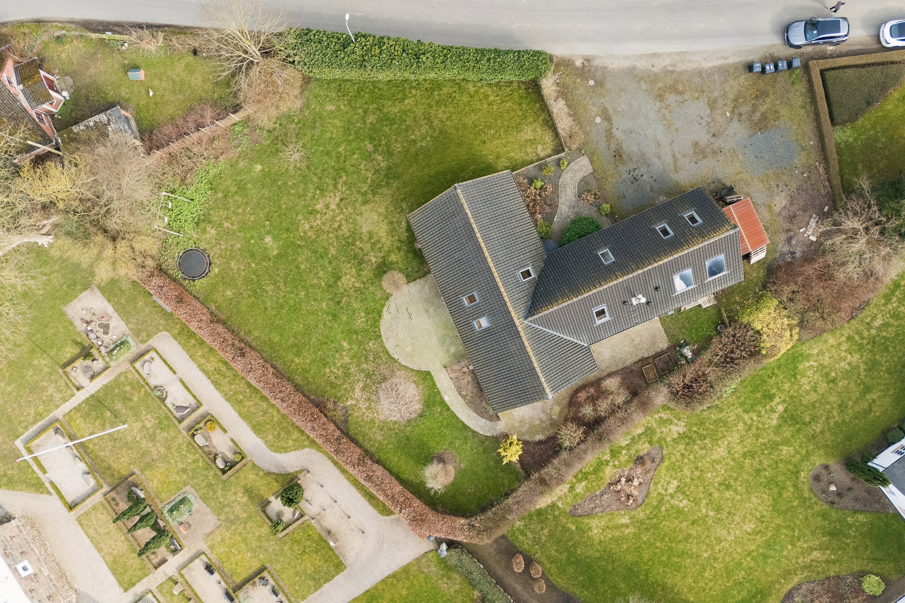 Fremhævet luftfoto billede i fuldskærmstilstand. Billede af Ejlbyvej 66, Ejlby, 5471 Søndersø