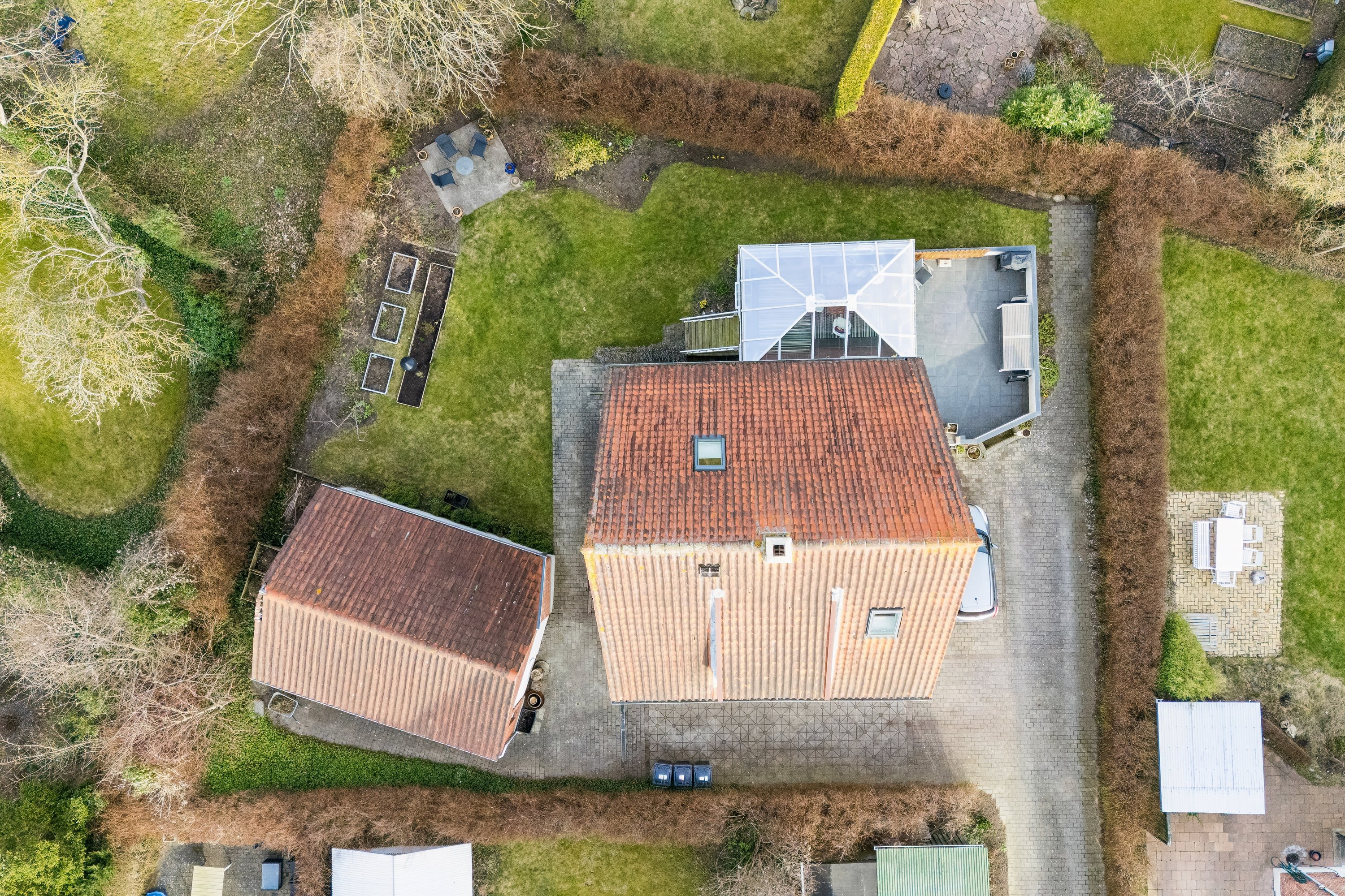 Fremhævet luftfoto billede i fuldskærmstilstand. Billede af Borgervænget 11, 1., 5000 Odense C