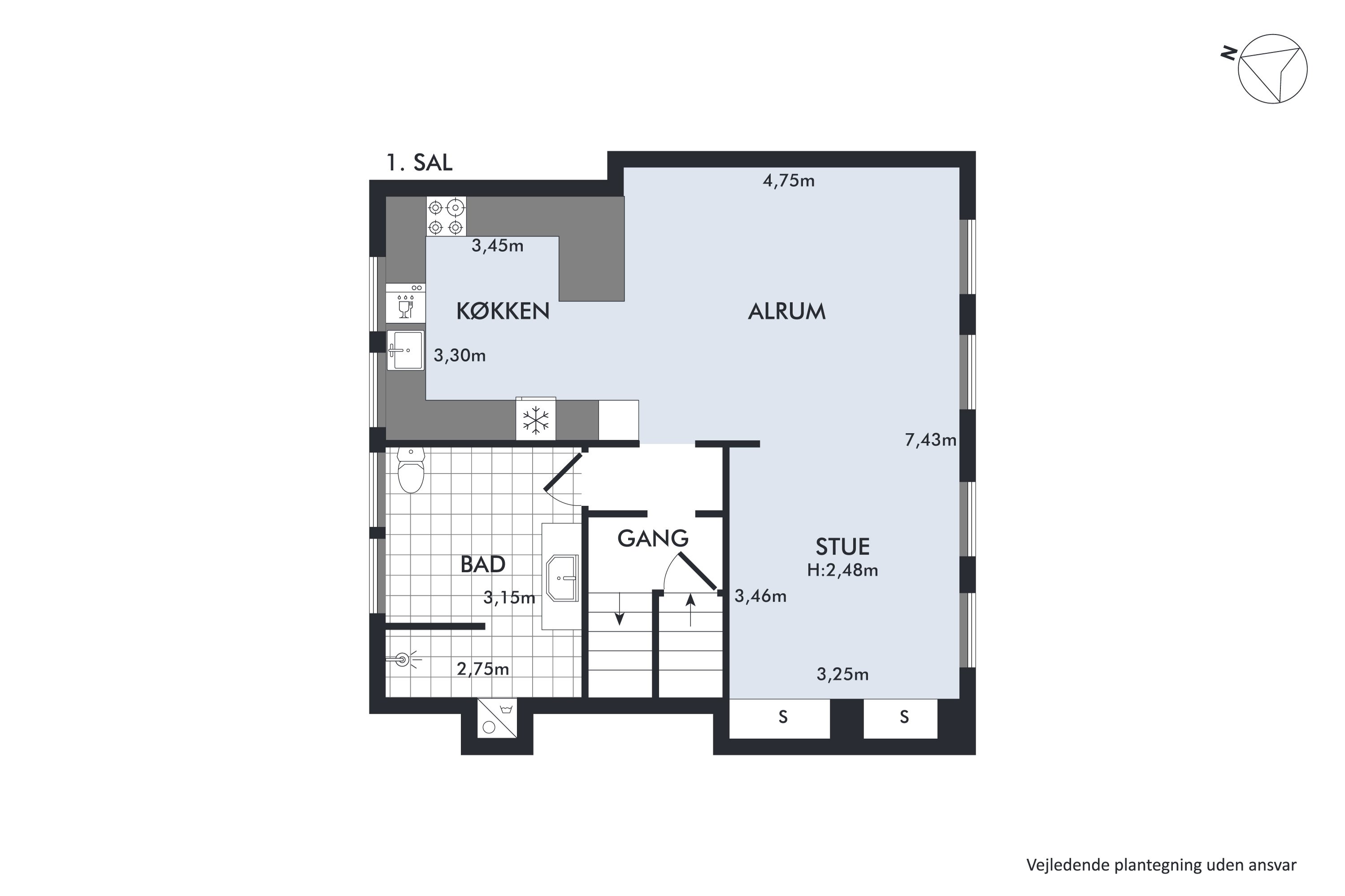 Plantegninger billede af Borgervænget 11, 1., 5000 Odense C