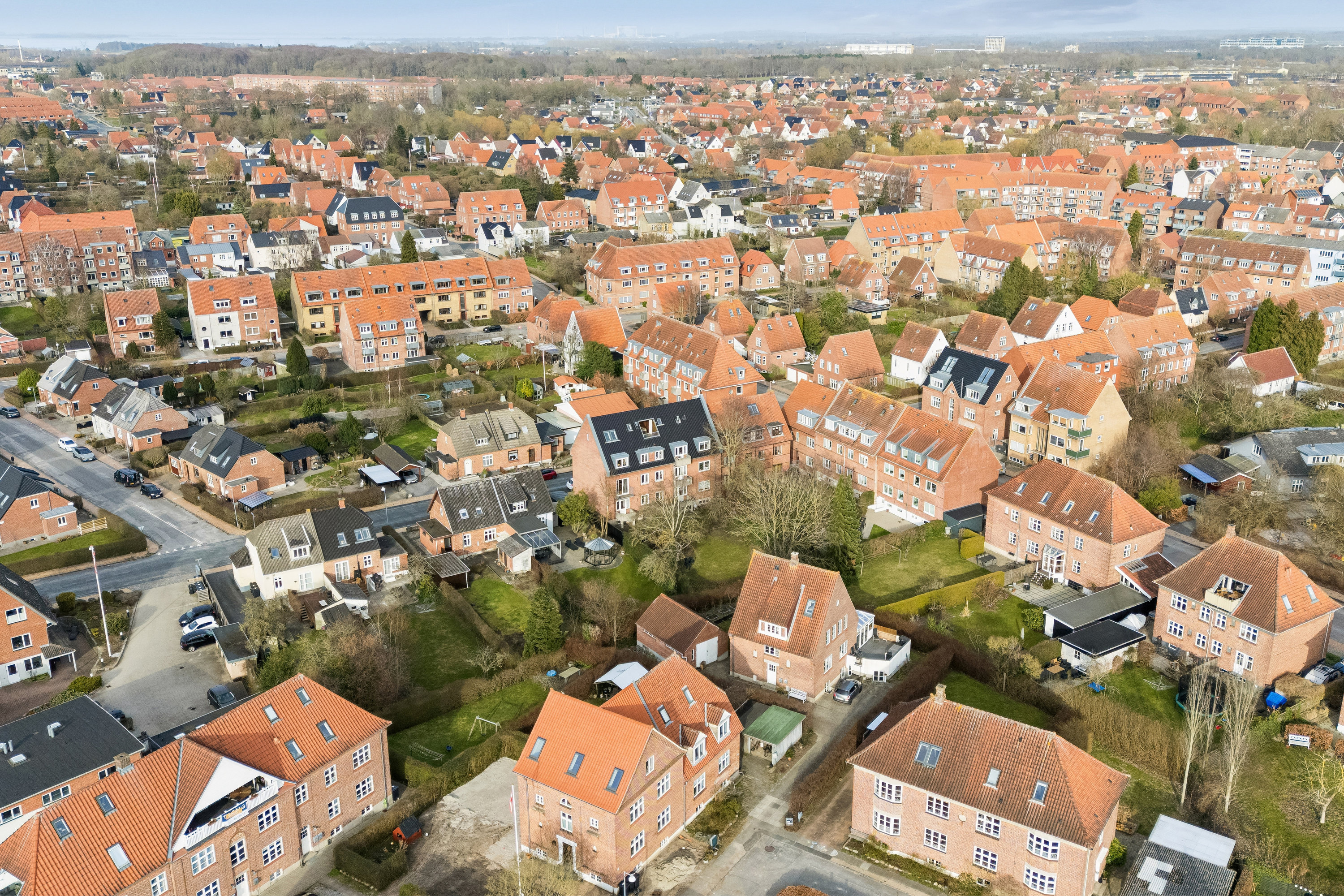 Fremhævet luftfoto billede i fuldskærmstilstand. Billede af Borgervænget 11, 1., 5000 Odense C