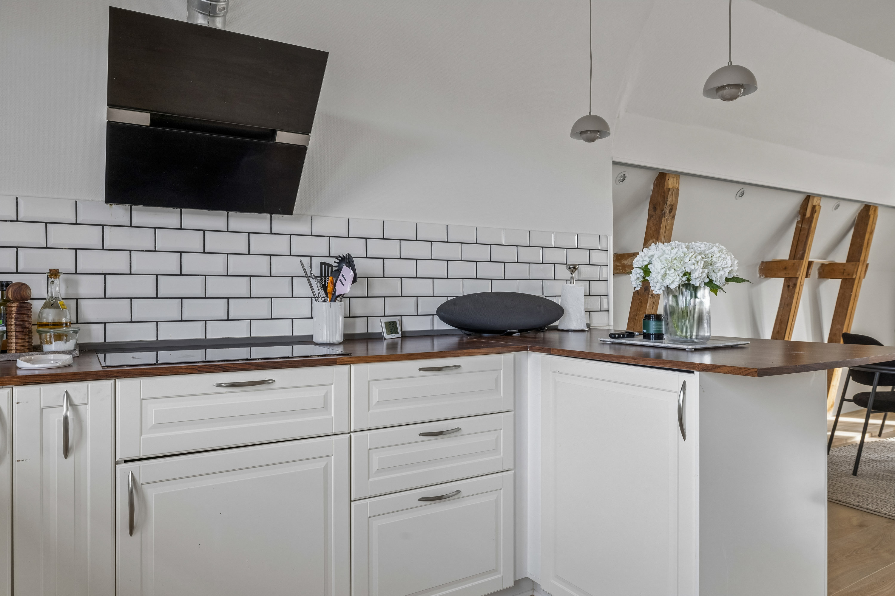 Fremhævet køkken billede i fuldskærmstilstand. Billede af Borgervænget 11, 1., 5000 Odense C