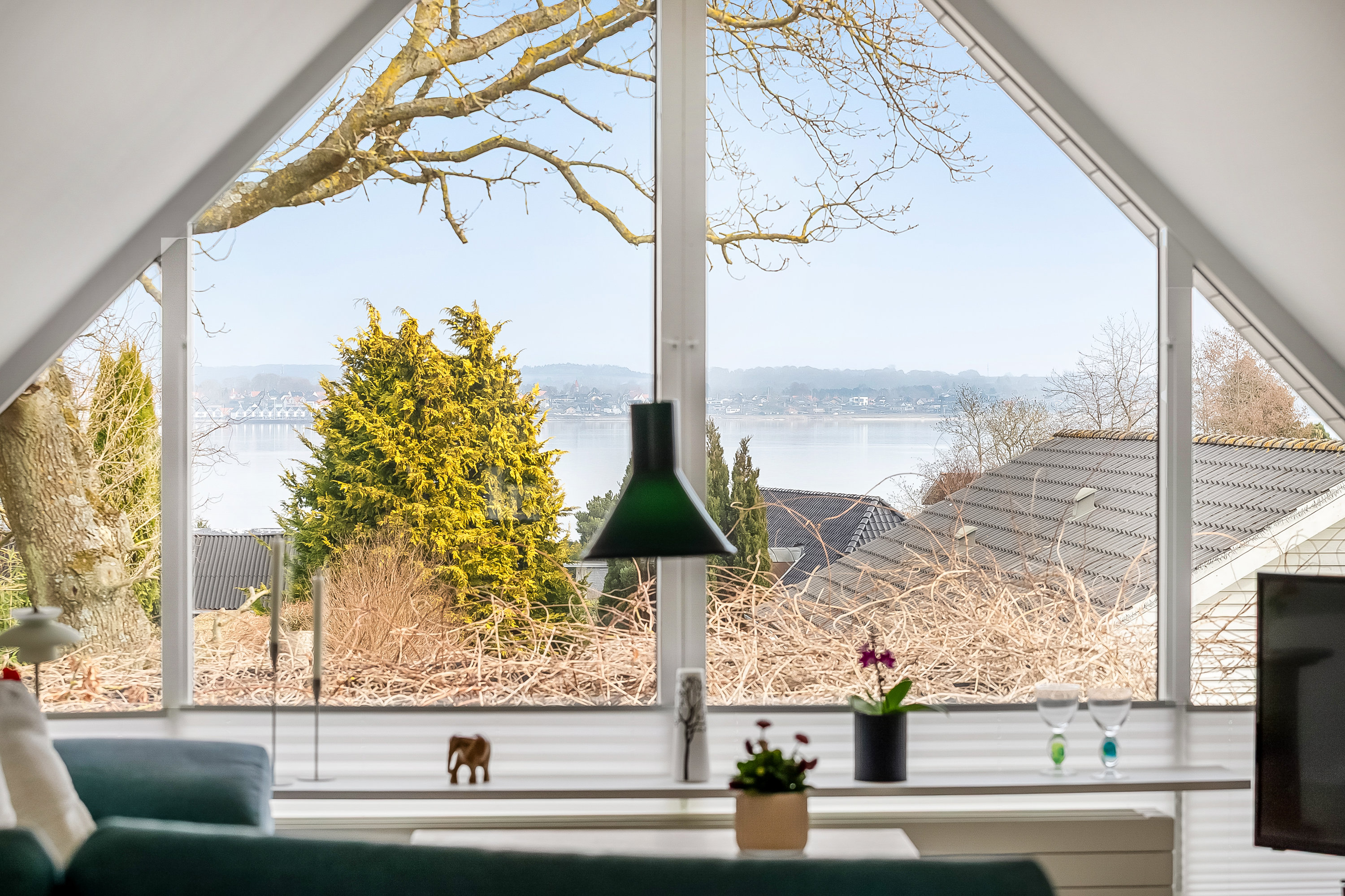 Fremhævet udsigt, stue tagetage billede i fuldskærmstilstand. Billede af Ekkodalen 57, Erritsø, 7000 Fredericia