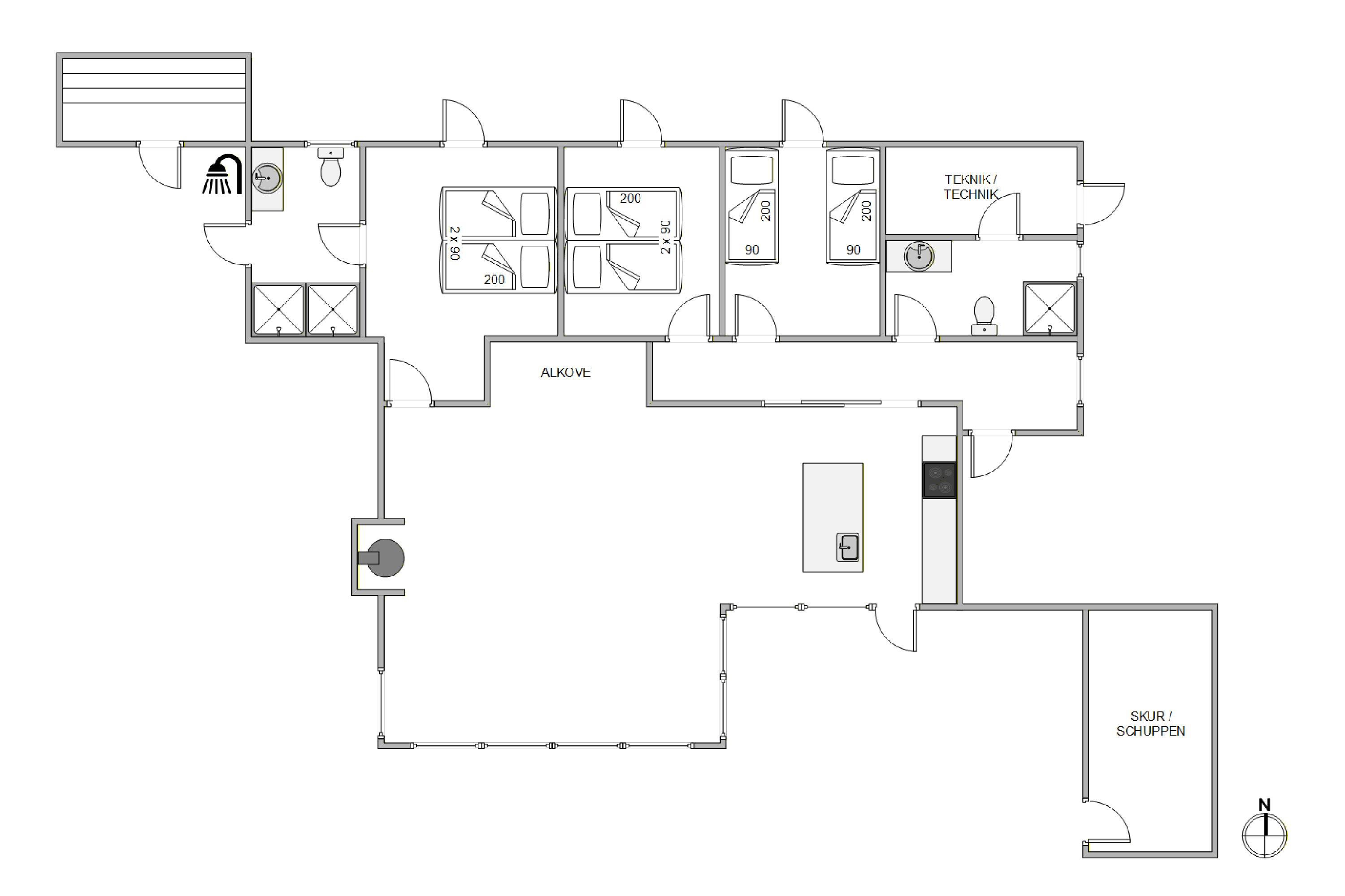 Plantegninger billede af Vestklitvej 36, Klegod, 6950 Ringkøbing