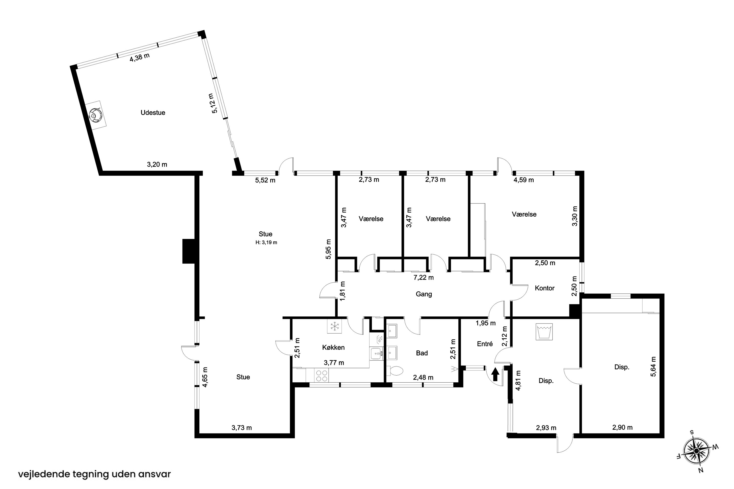Plantegninger billede af Skovtoftebakken 11, 2830 Virum