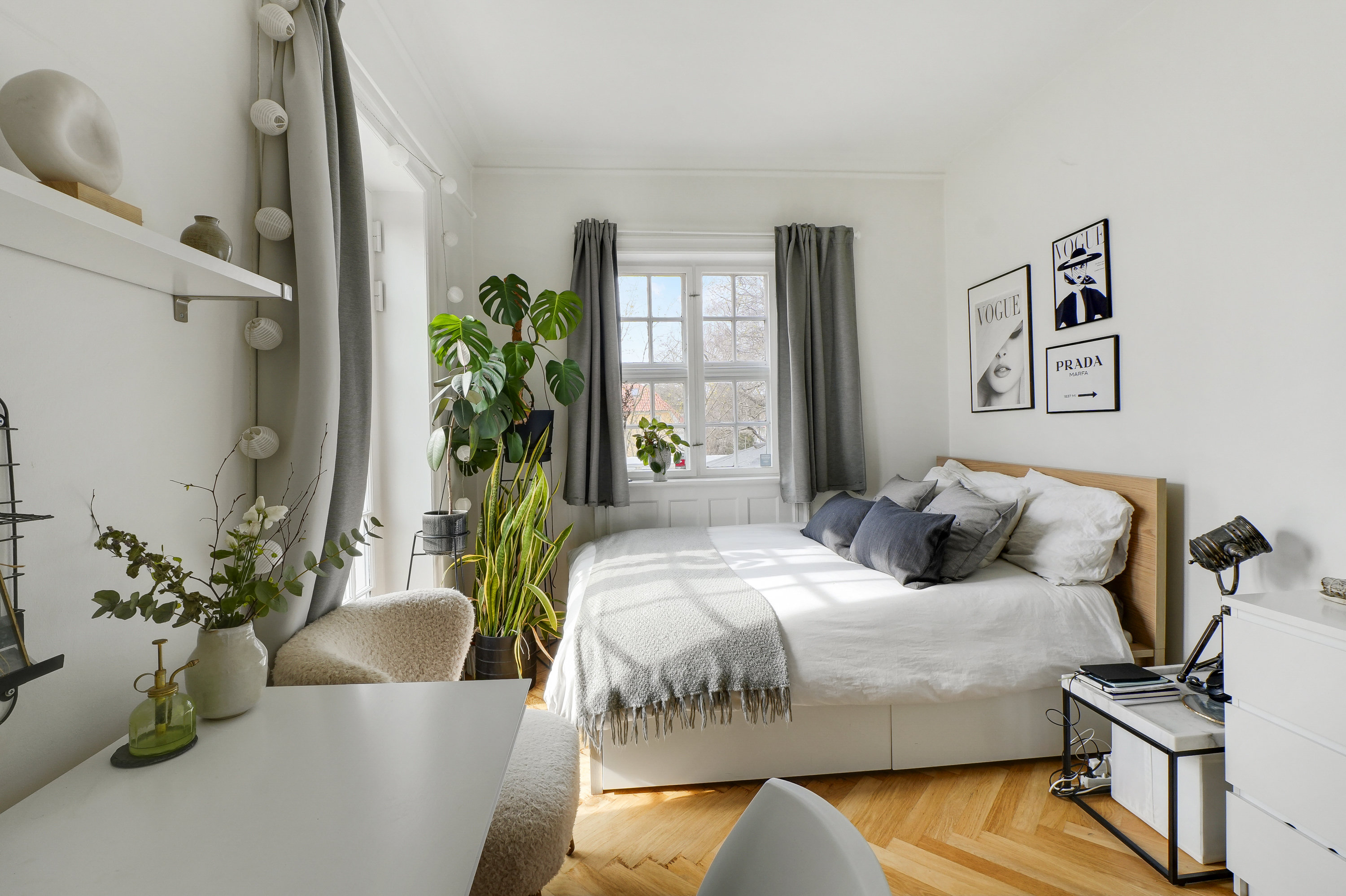 Fremhævet soveværelse billede i fuldskærmstilstand. Billede af Kildegårdsvej 31B, 2900 Hellerup